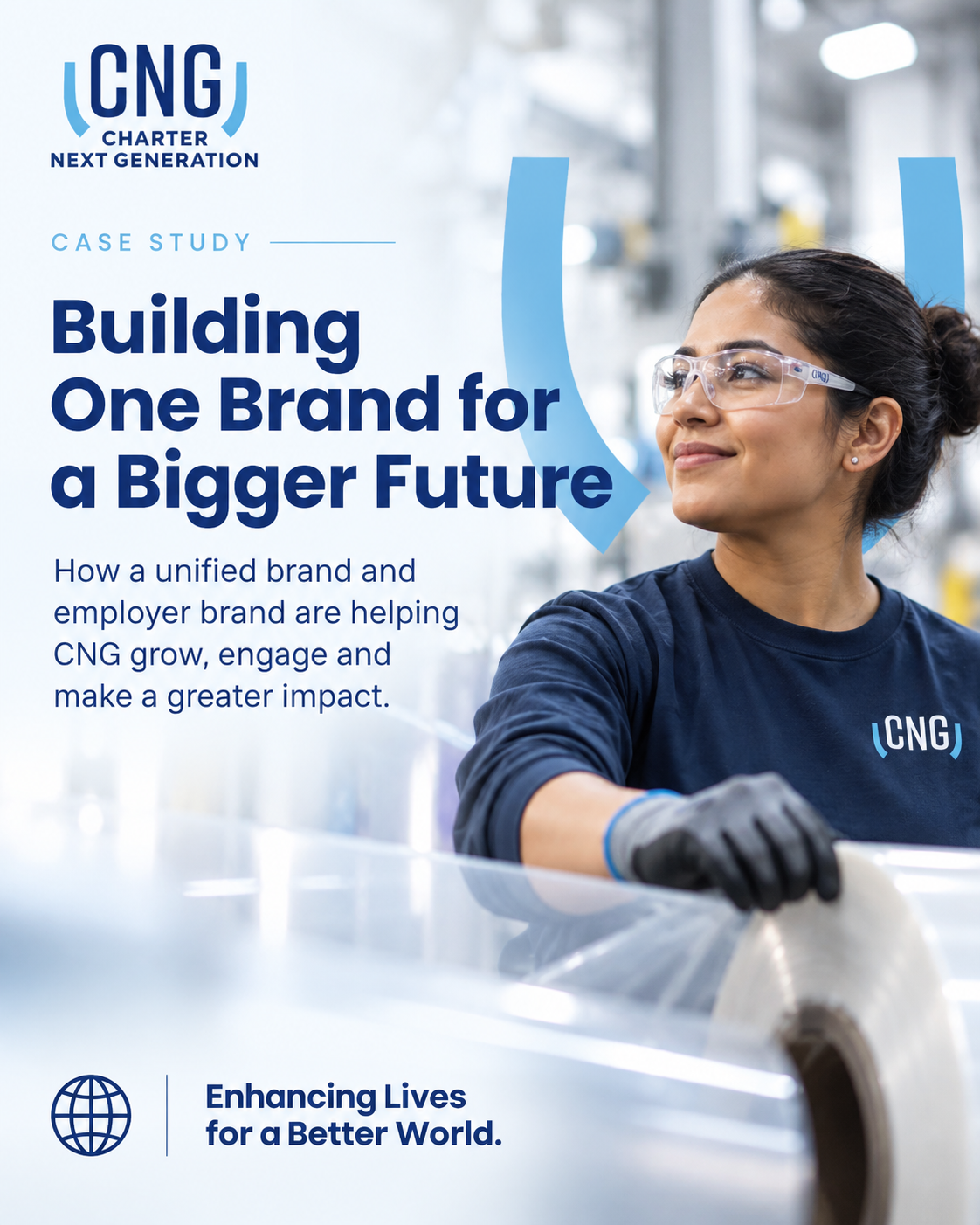 Charter Next Generation case example showing the unified CNG brand platform created to support growth, engagement and broader business impact.