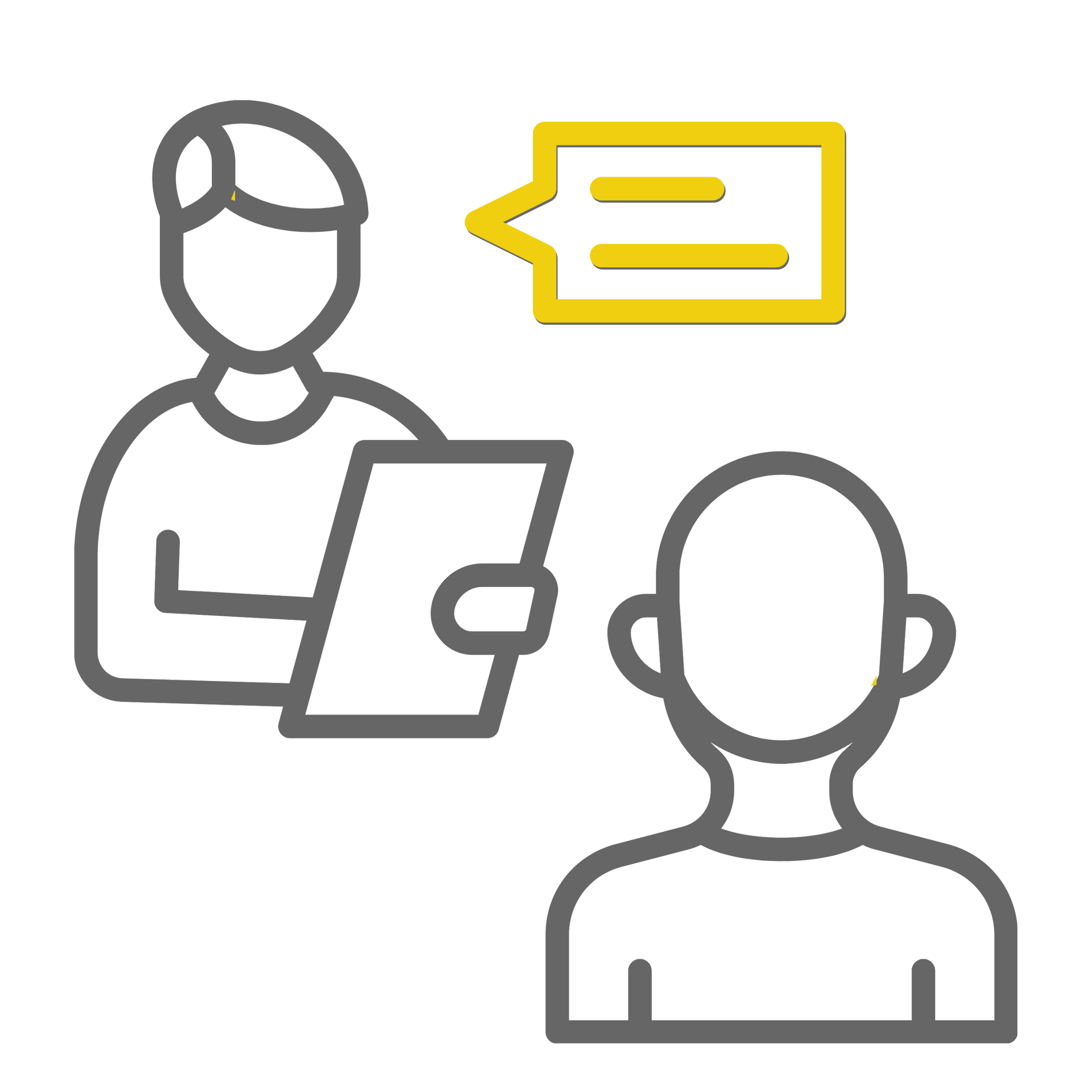 Icon of two people talking