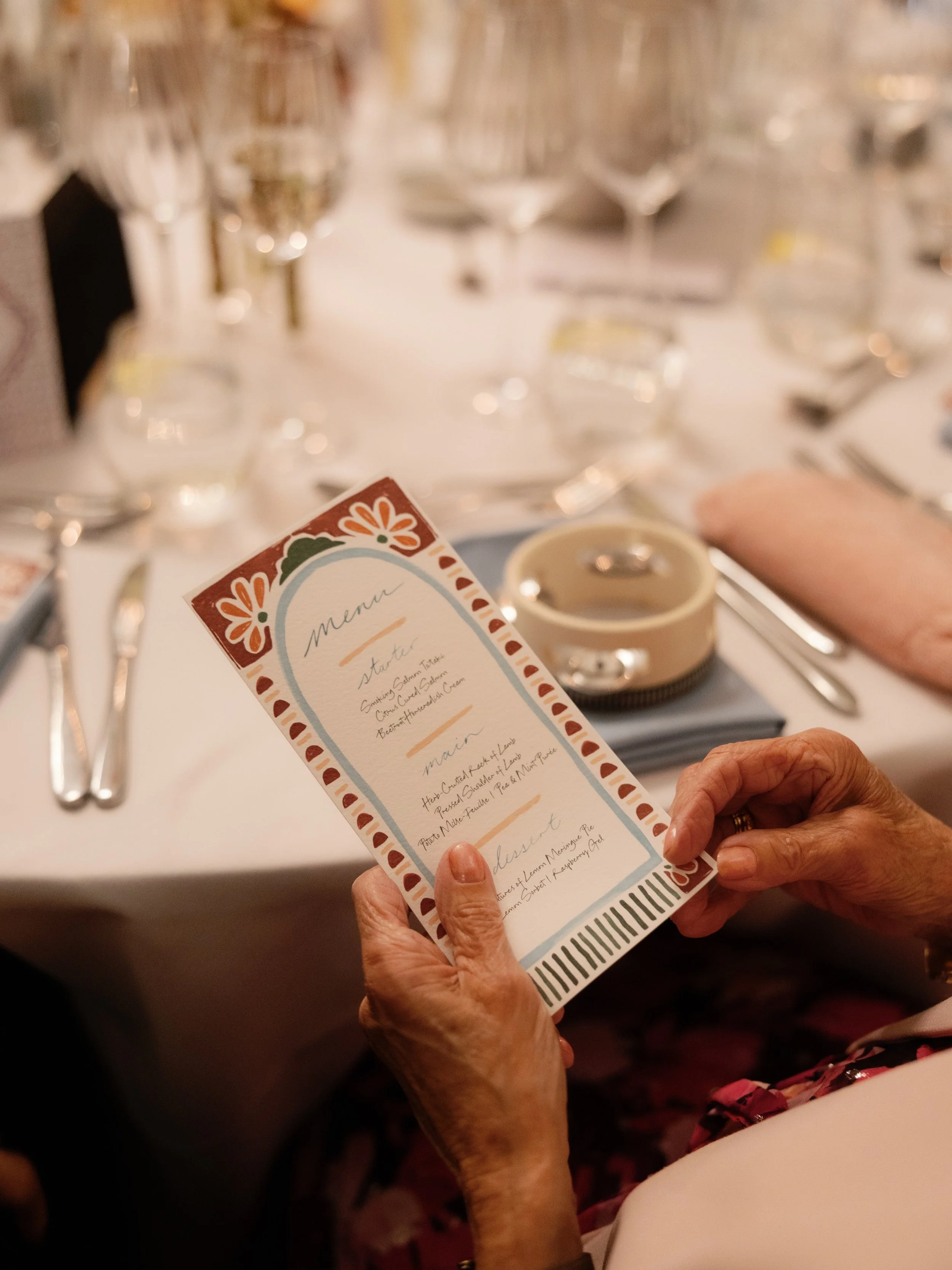 Little preview photos from Annie &amp; Richard&rsquo;s beautiful wedding at @limekilnsussex 

Always so exciting to see the designs come to life on the day 🤍

📷: @elenapopaphoto 

#weddingphotography #weddingstationary #weddingtablesetting #limekil