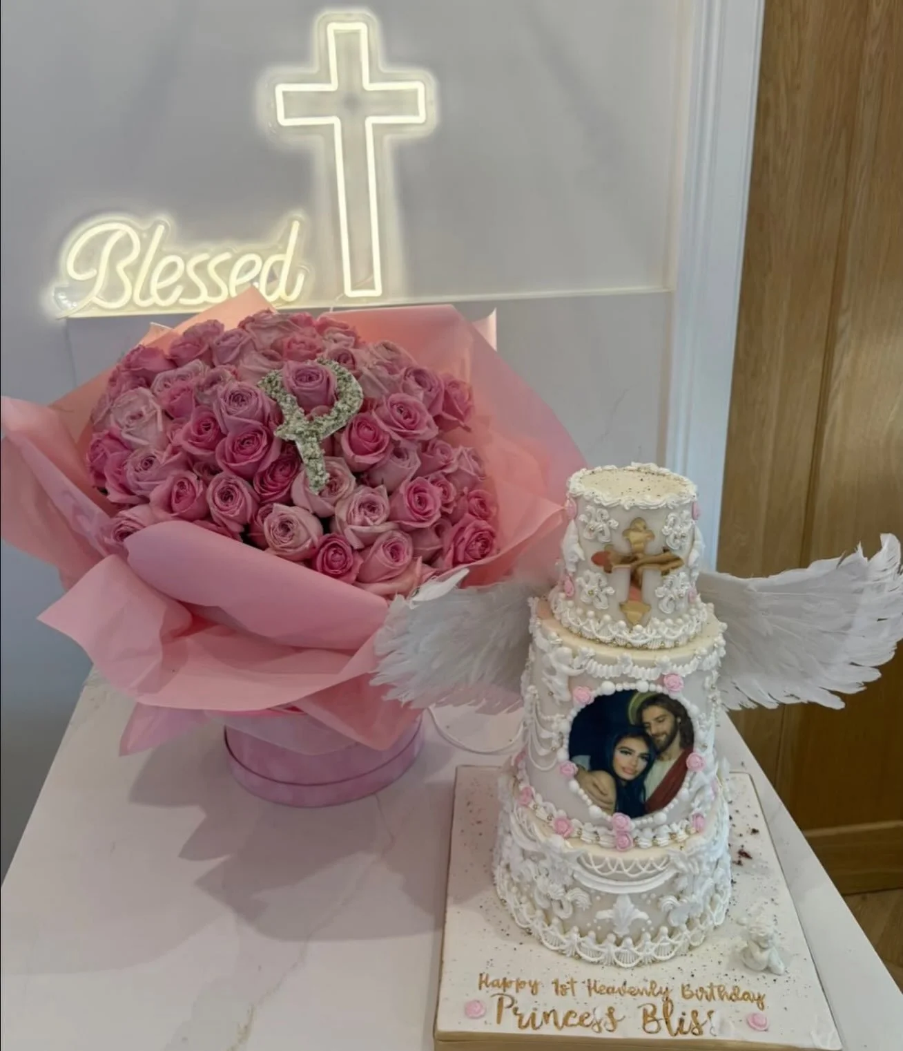 100 pink roses for Princess - Bliss Heavenly birthday 🩷 @sophiemaydickson.life