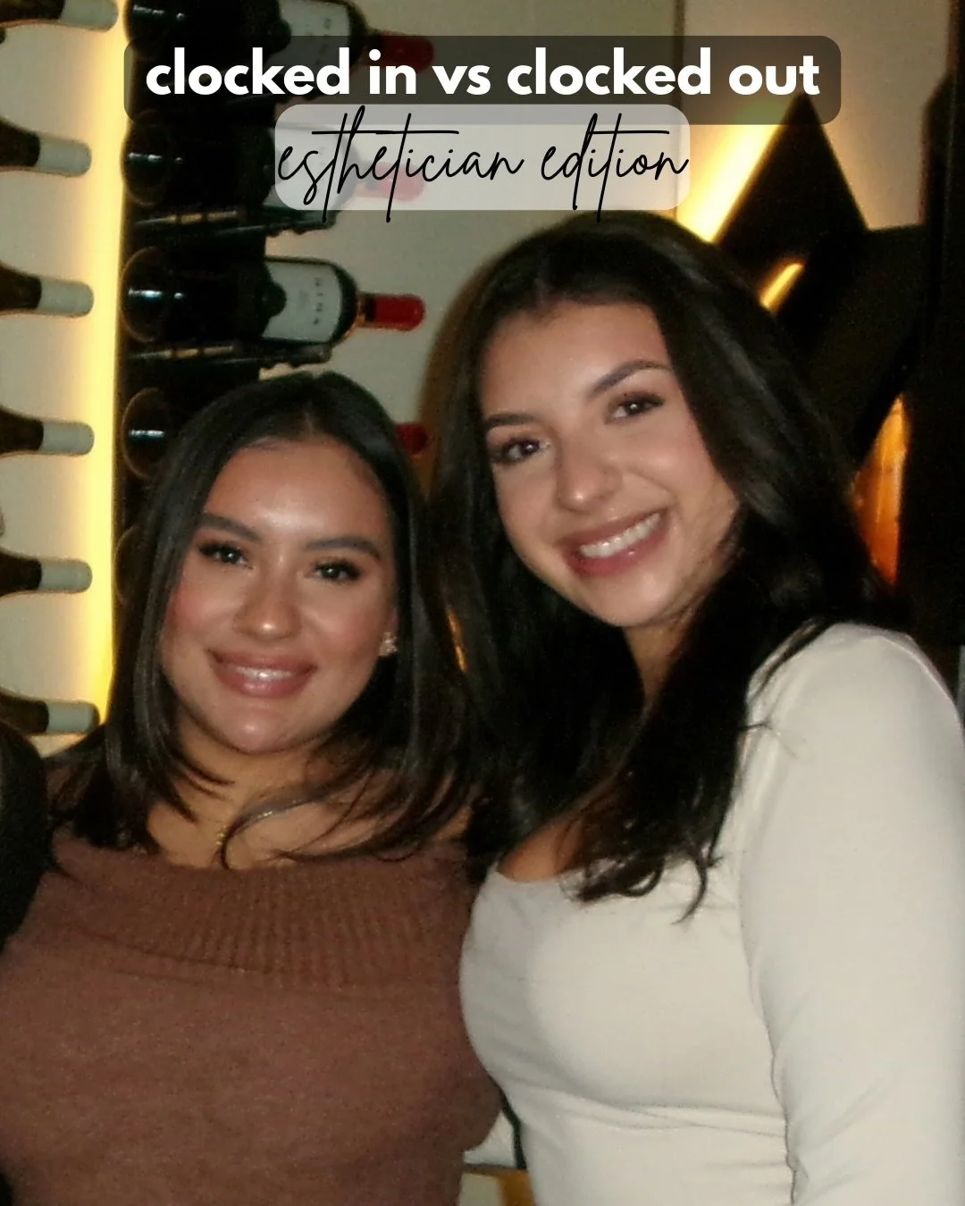 Clocked in: making you feel beautiful ✨
Clocked out: enjoying the little things in life 🥂🤍

A little glimpse of the girls behind Gloss&rsquo;d Skin Studio! When we&rsquo;re not busy with lasers, lashes &amp; glowing skin, we&rsquo;re probably out m