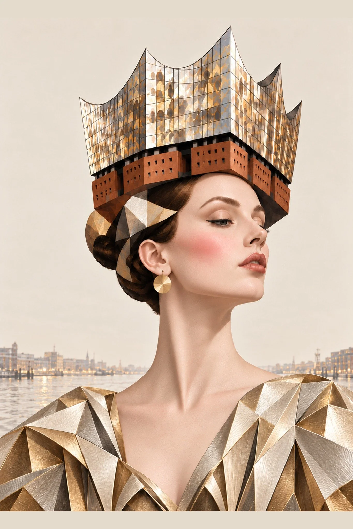 Queen of the Elbphilharmonie by Marisa Ruiz, Colorete Art