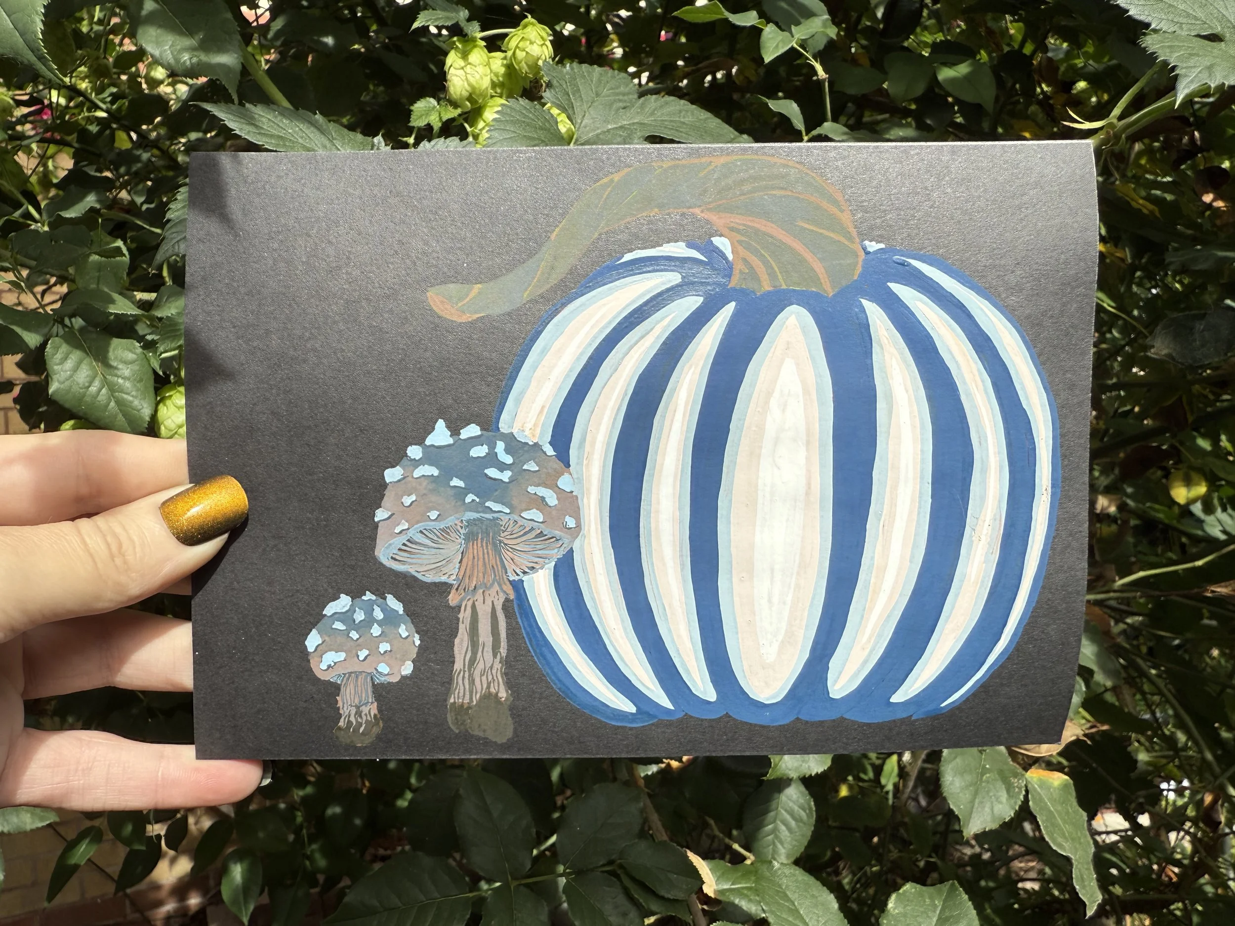 Print - Autumn Blues by Sermeyea Willis