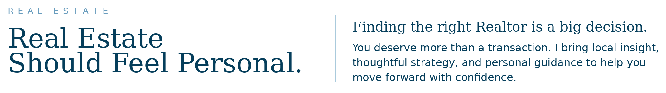 Real Estate Should Feel Personal – personal real estate guidance from Danielle Svec.