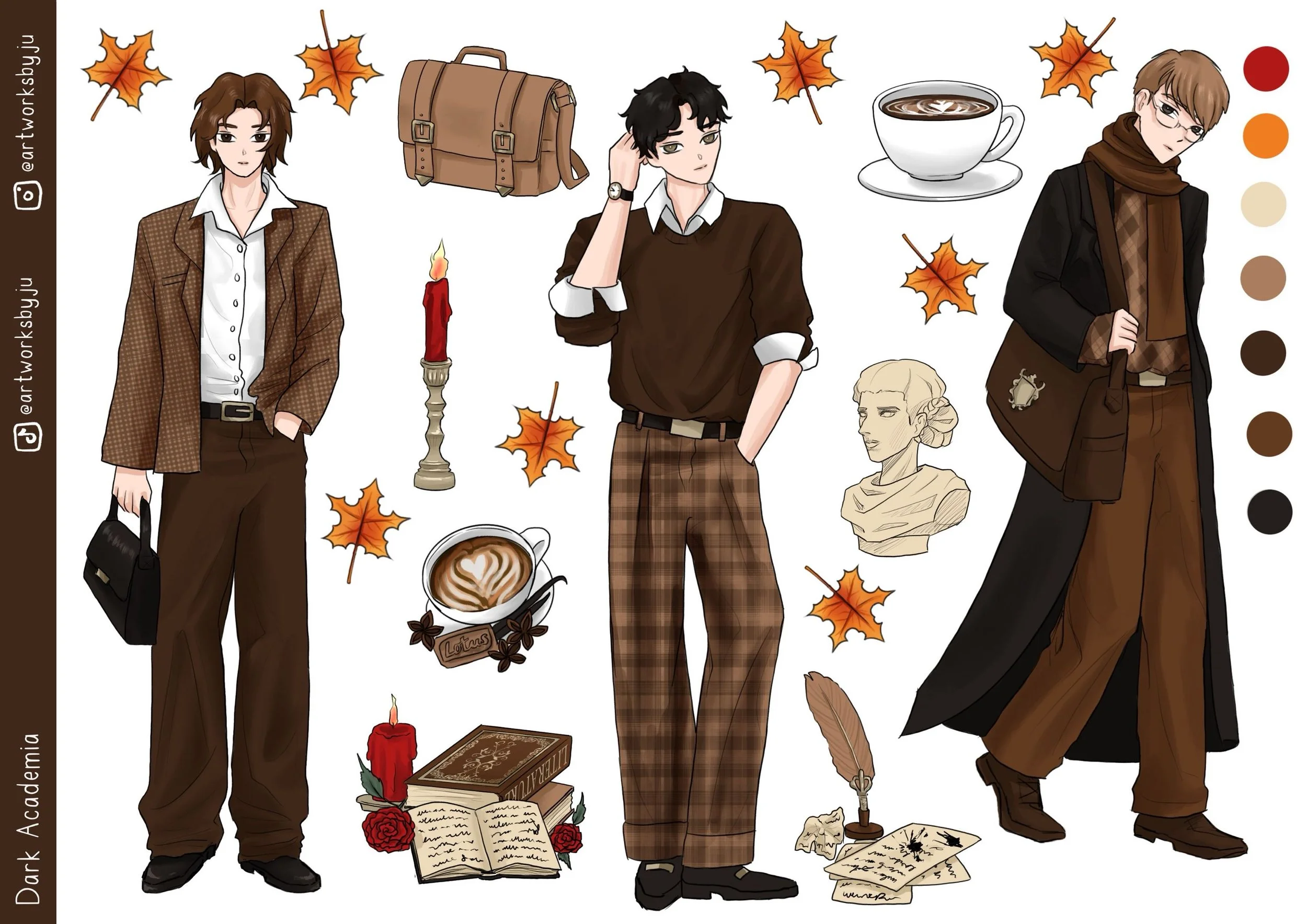 Dark Academia Stickersheet