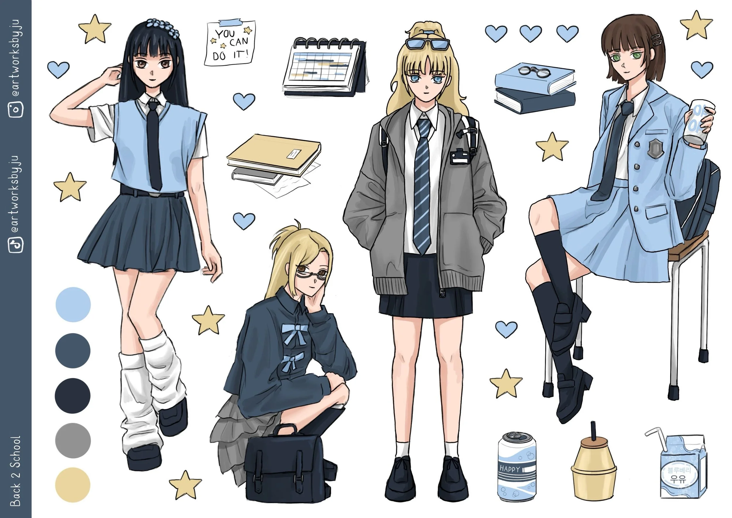 Back 2 School Stickersheet