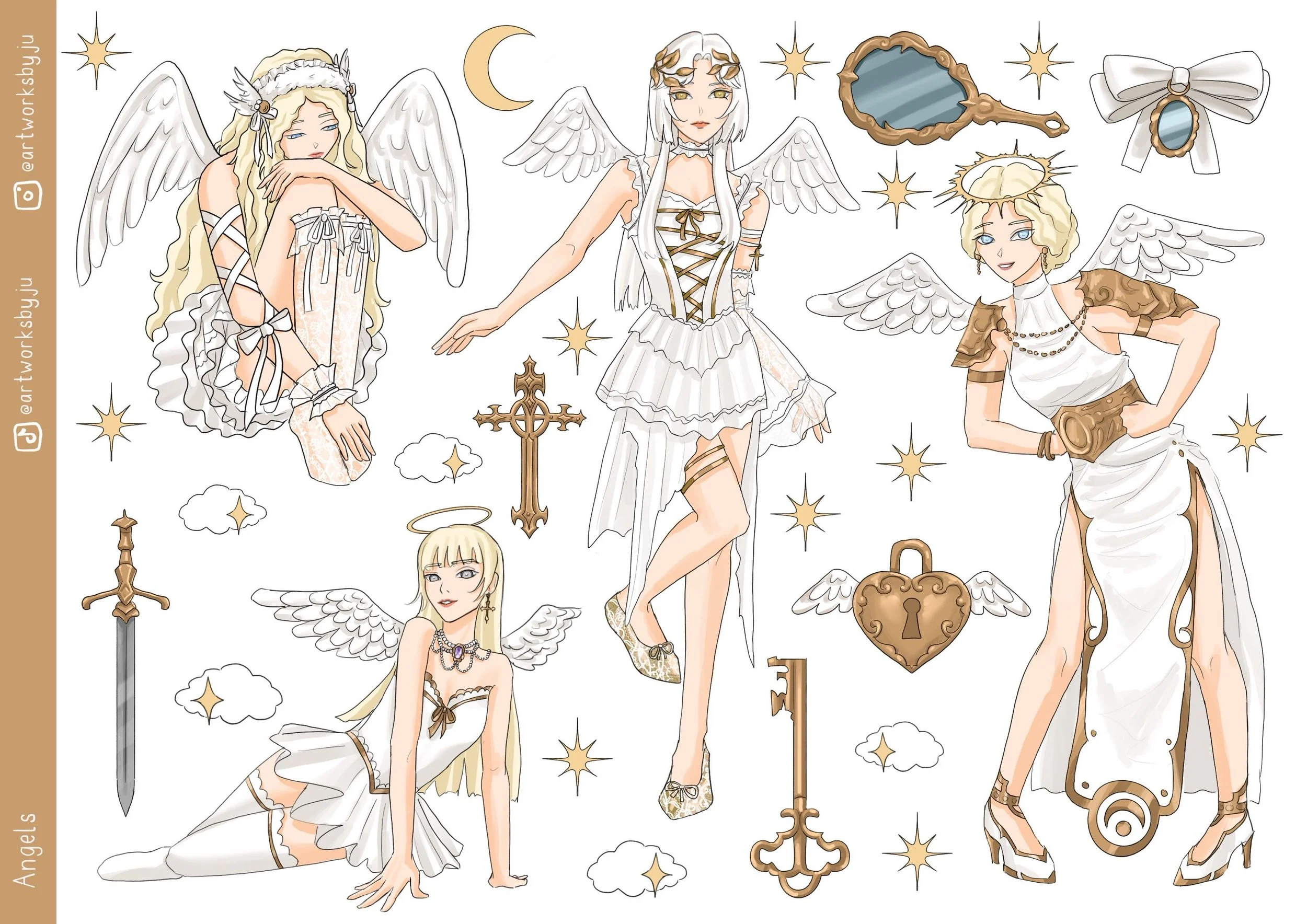 Angel Stickersheet