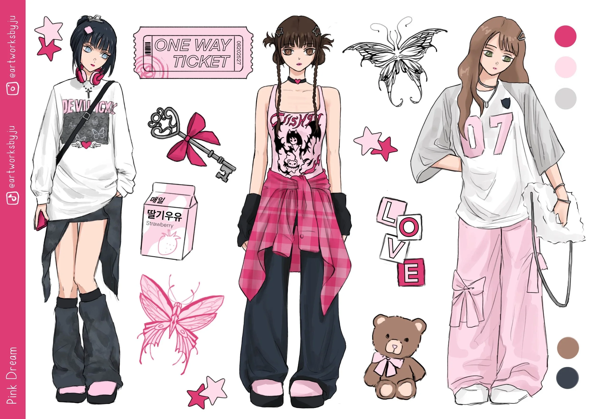 Pink Dream Stickersheet
