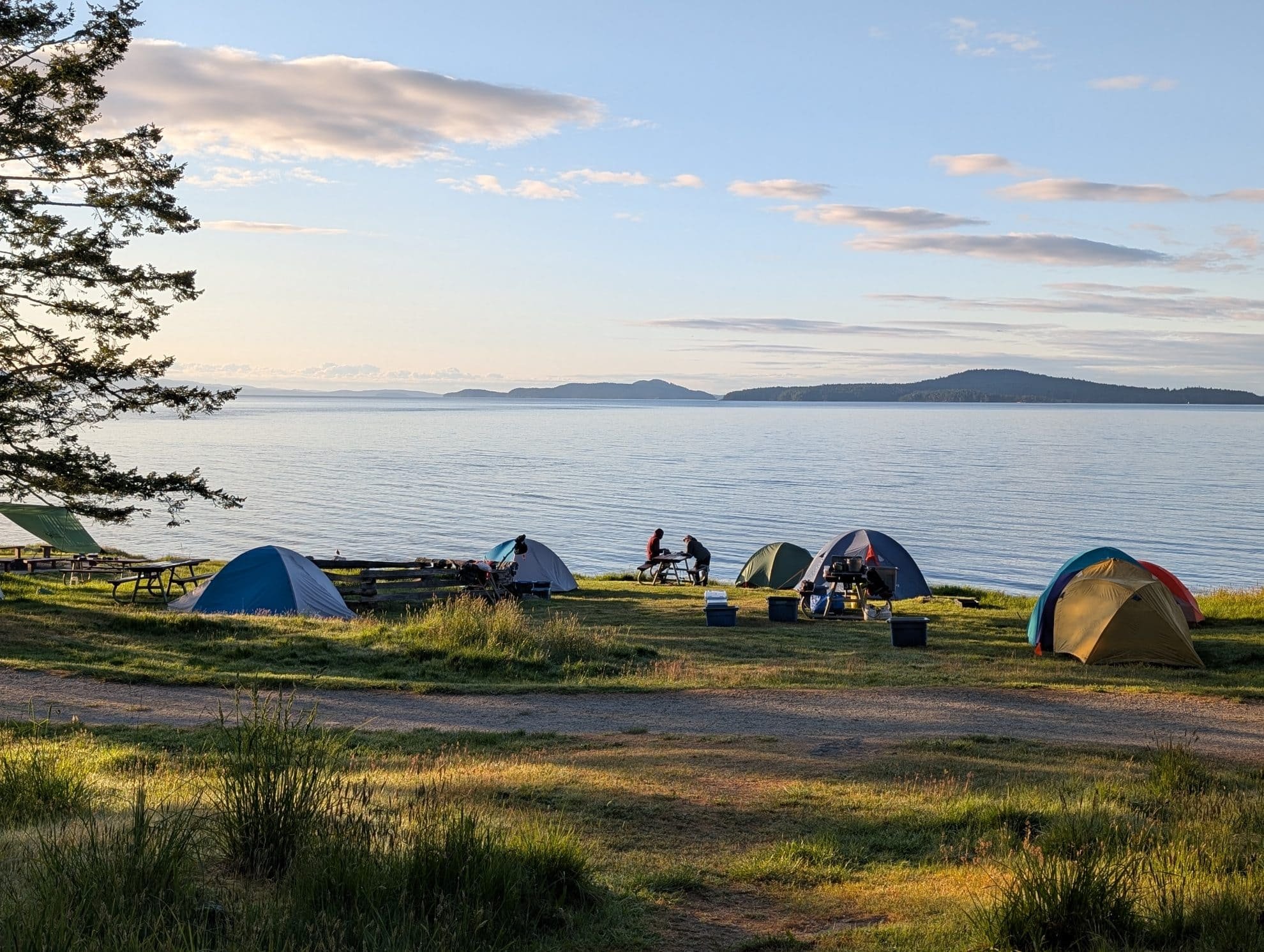 camping at ruckle park salt spring island