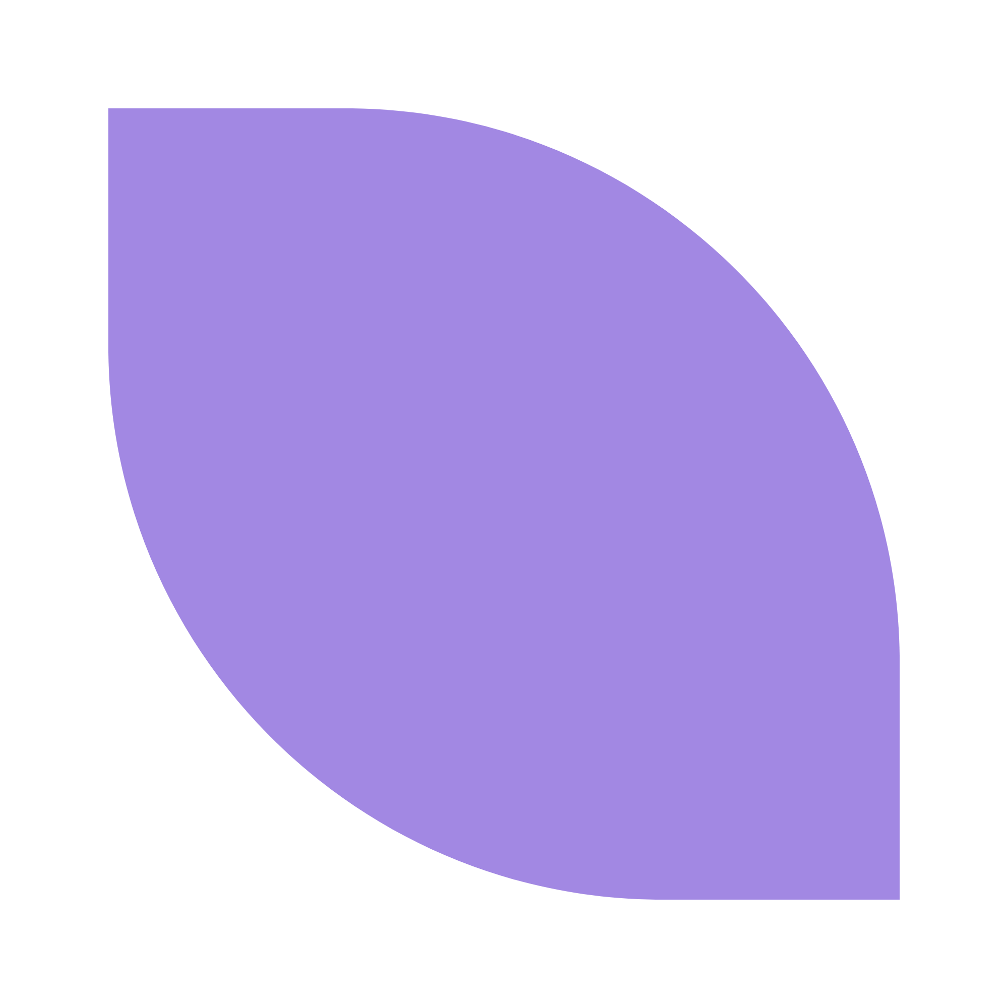 An abstract illustration of a lilac plant sprout.