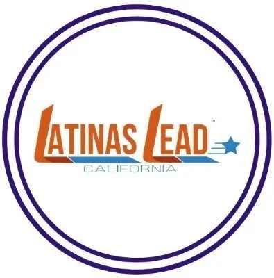 Logo for Latinas Lead California with stylized text and a star.