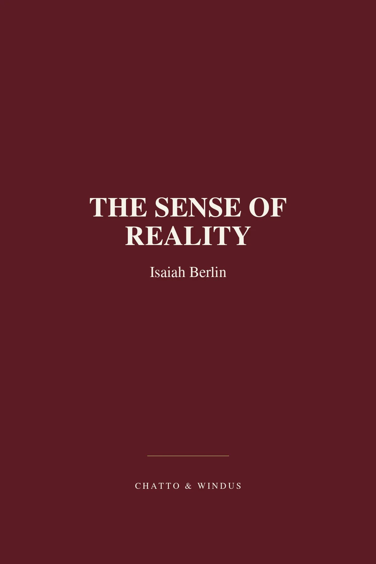 The Sense Of Reality