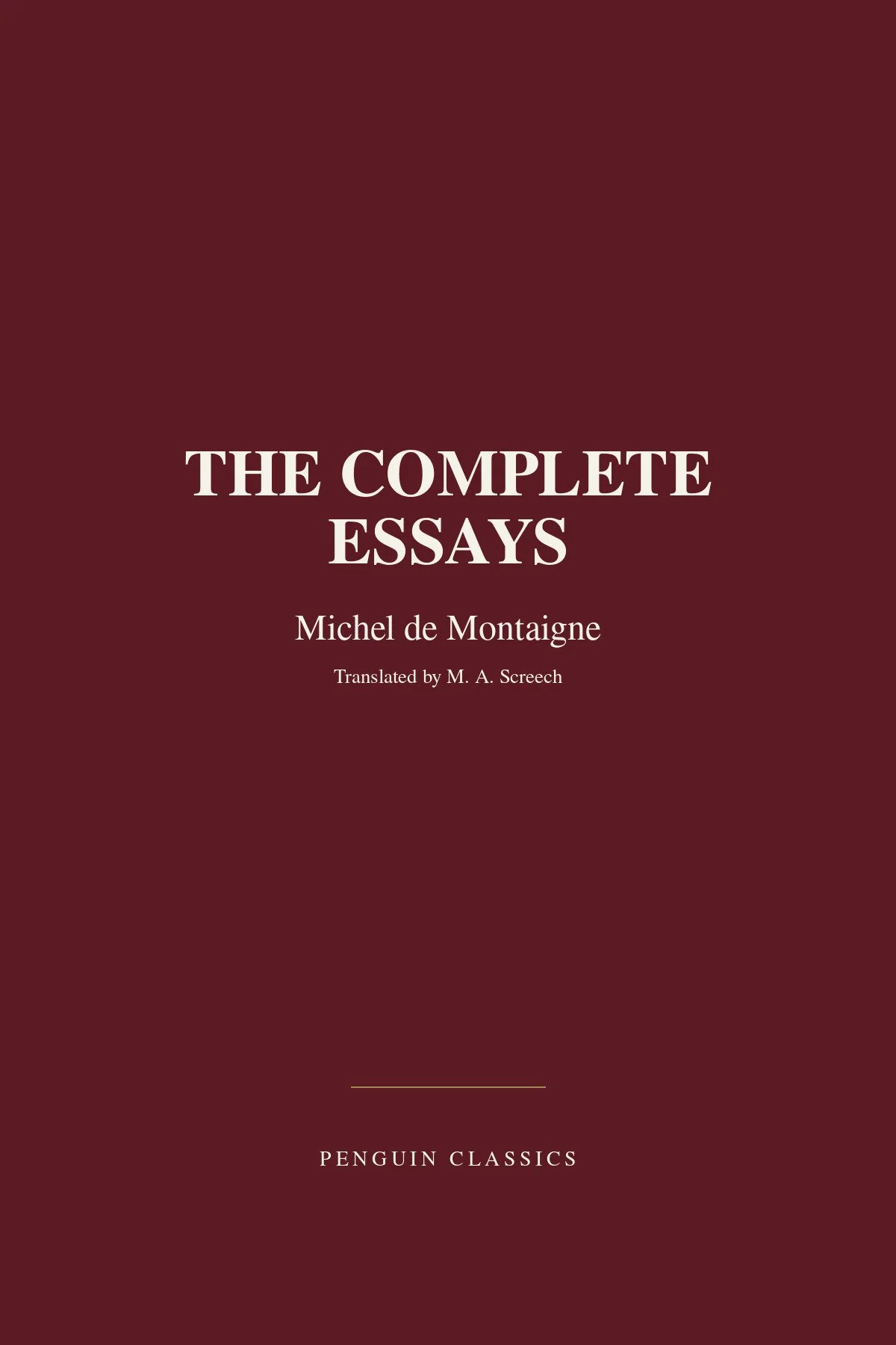 The Complete Essays