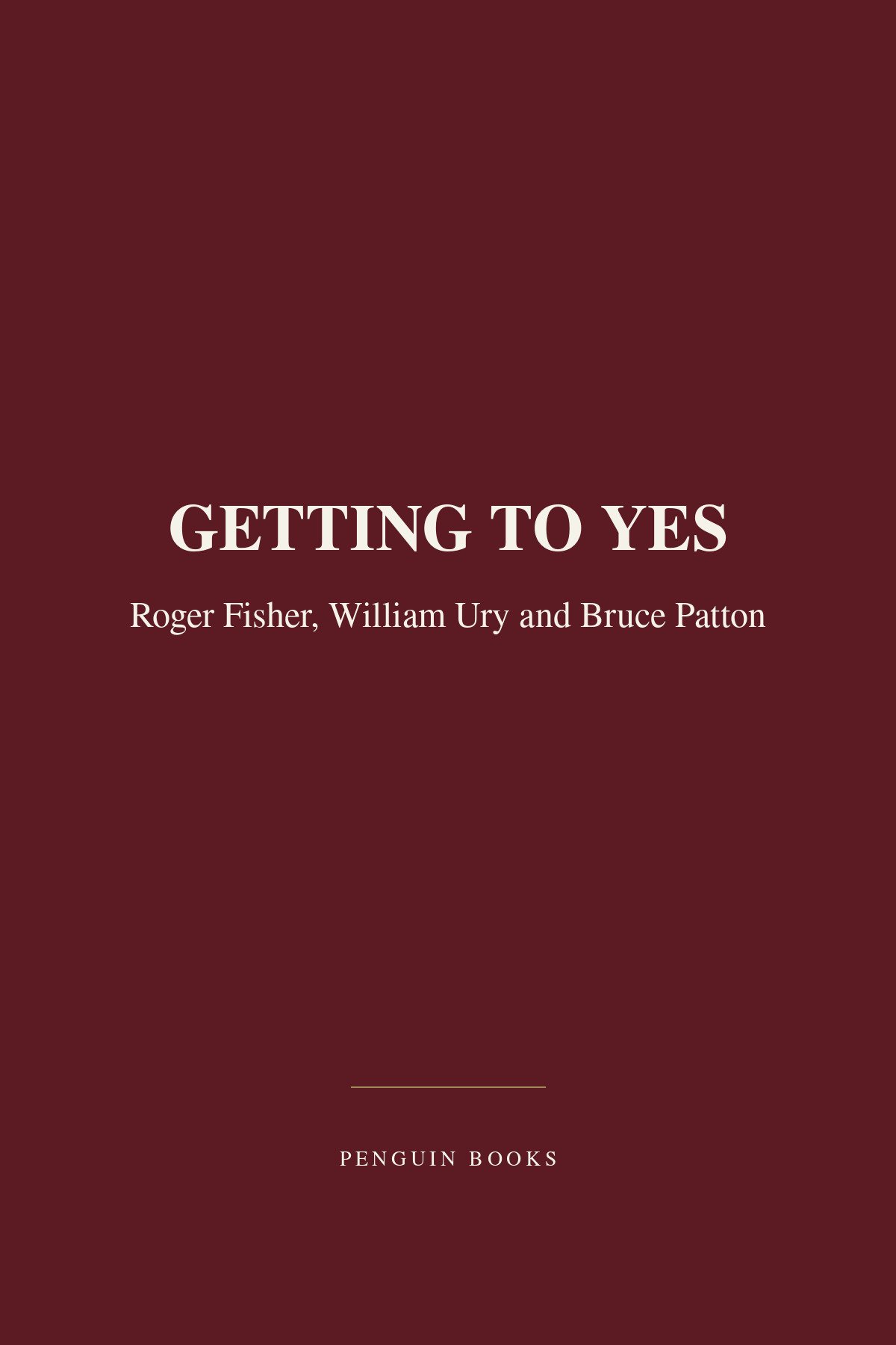 Getting To Yes