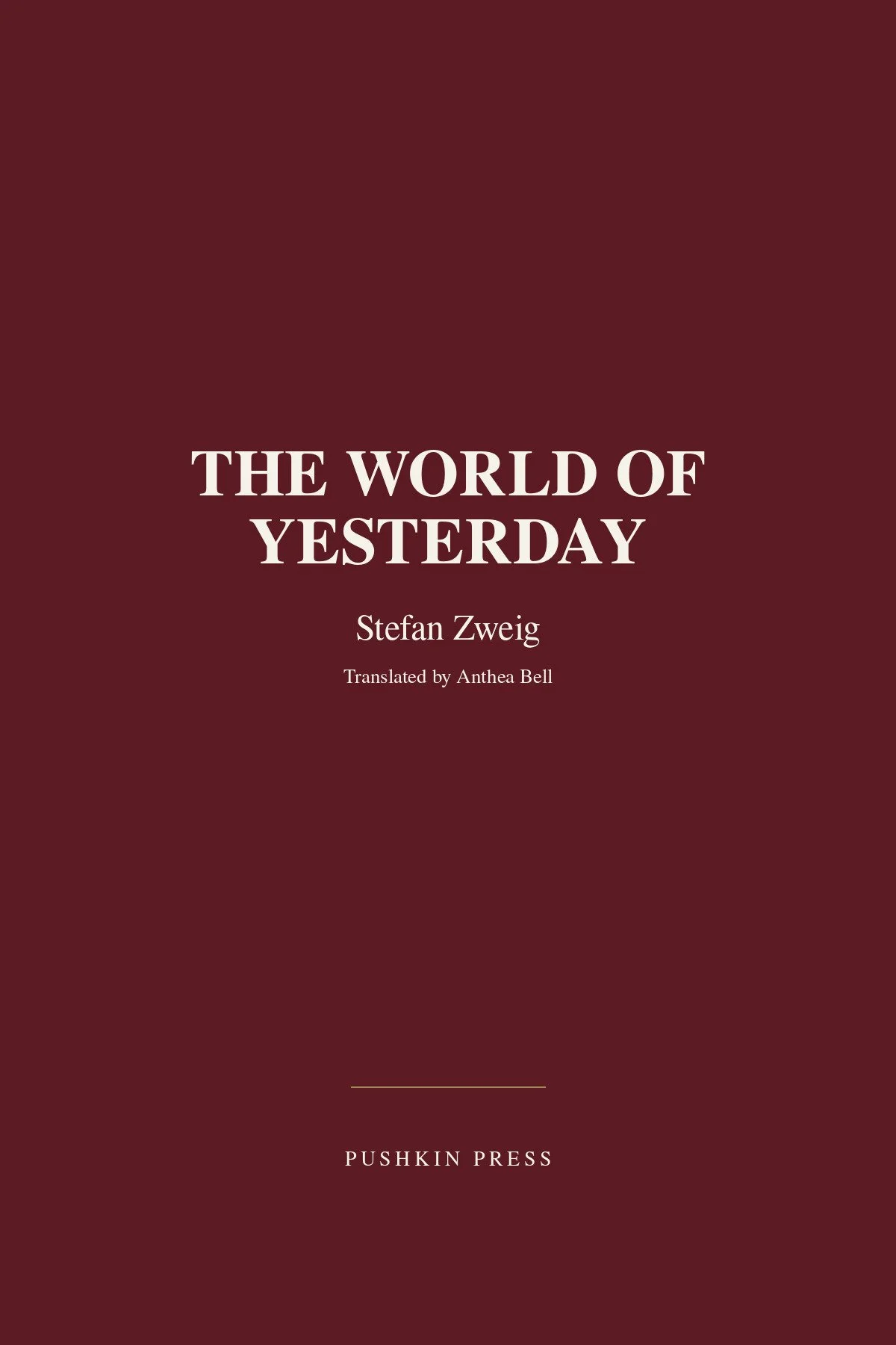 The World Of Yesterday