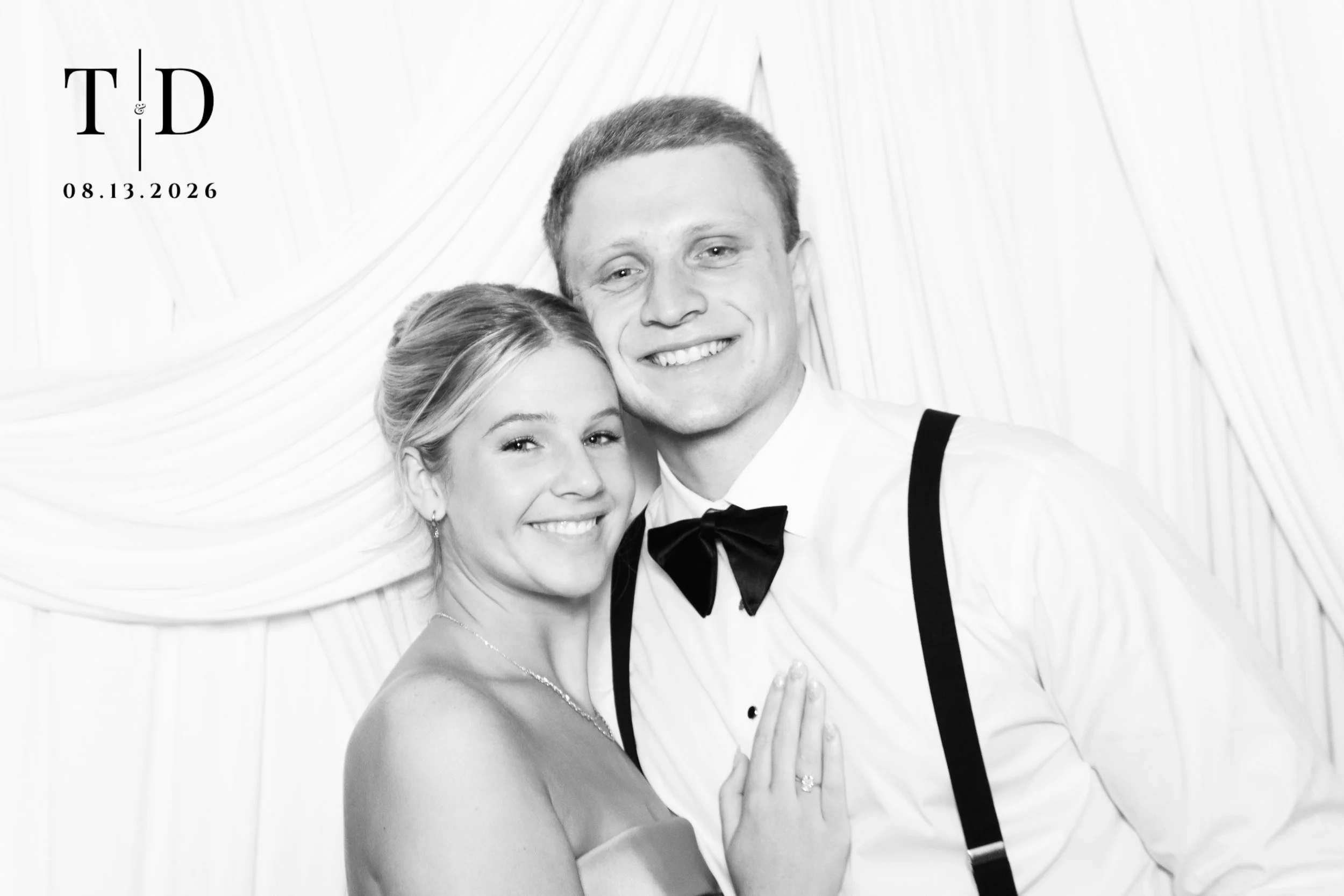 Wedding photo booth setup at NYC reception
