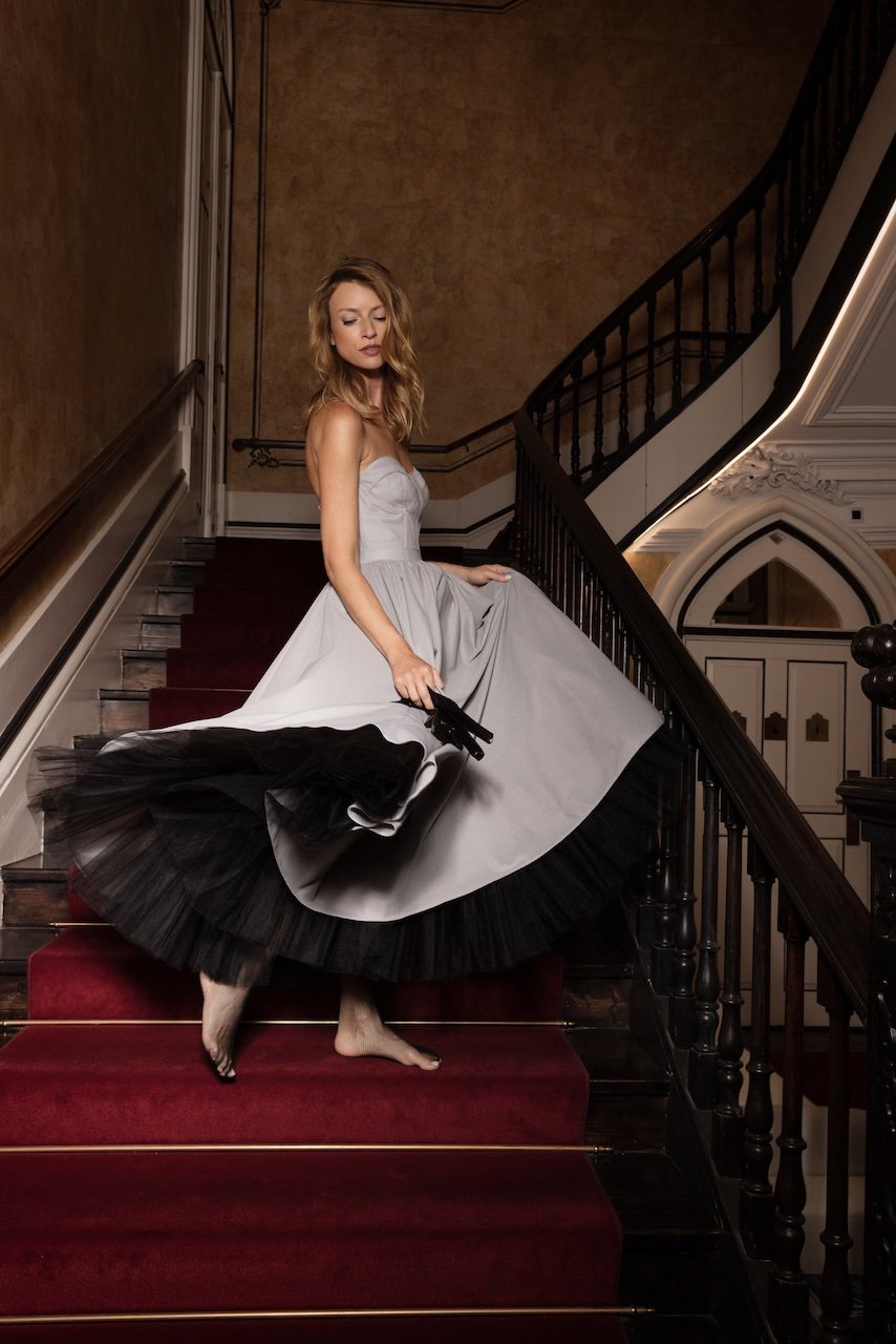 THE DIVA'S GREY GOWN