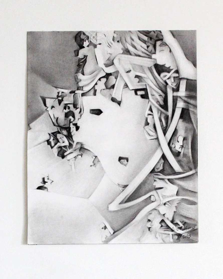 Untitled (2024) - Pencil on Archival Paper, 16" x 20" - $600