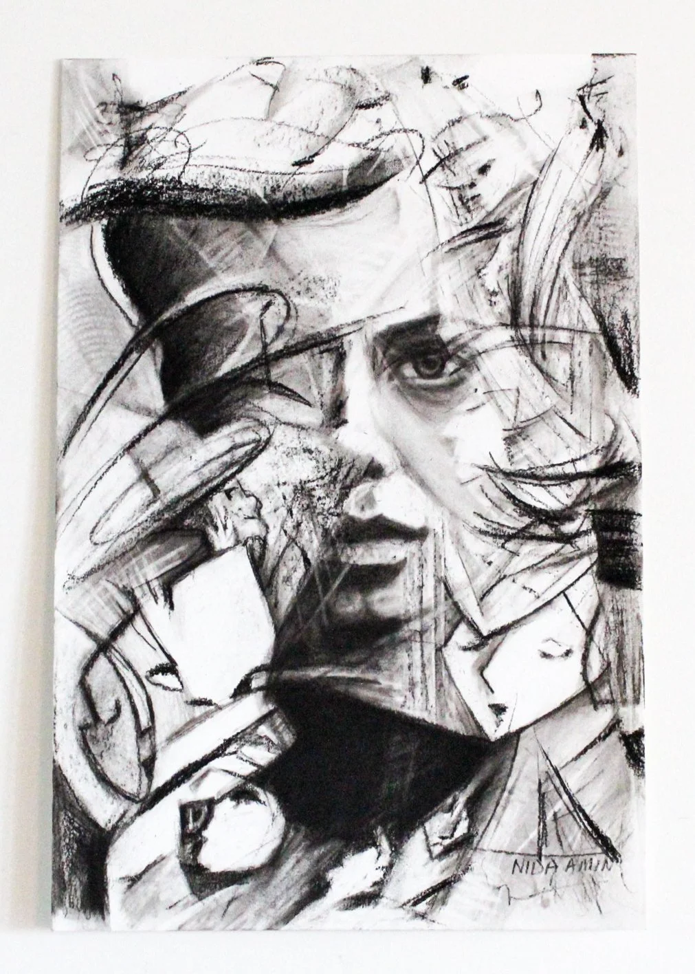 Untitled (2026) - Charcoal on Archival Paper, 12" x 18" - $300