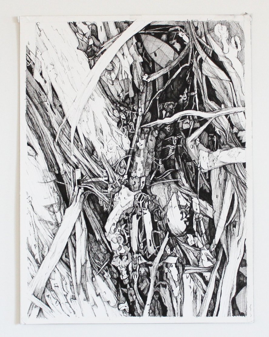 Untitled (2022) - Pen on Archival Paper - 18" x 24" - NFS