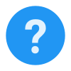 An icon with a blue circle and white question mark in the center.