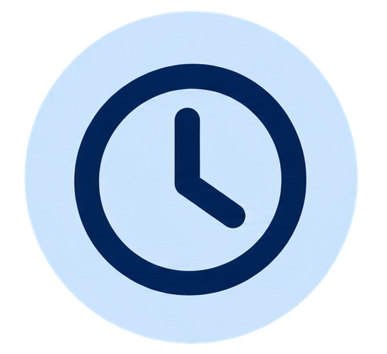 Clock icon indicating time