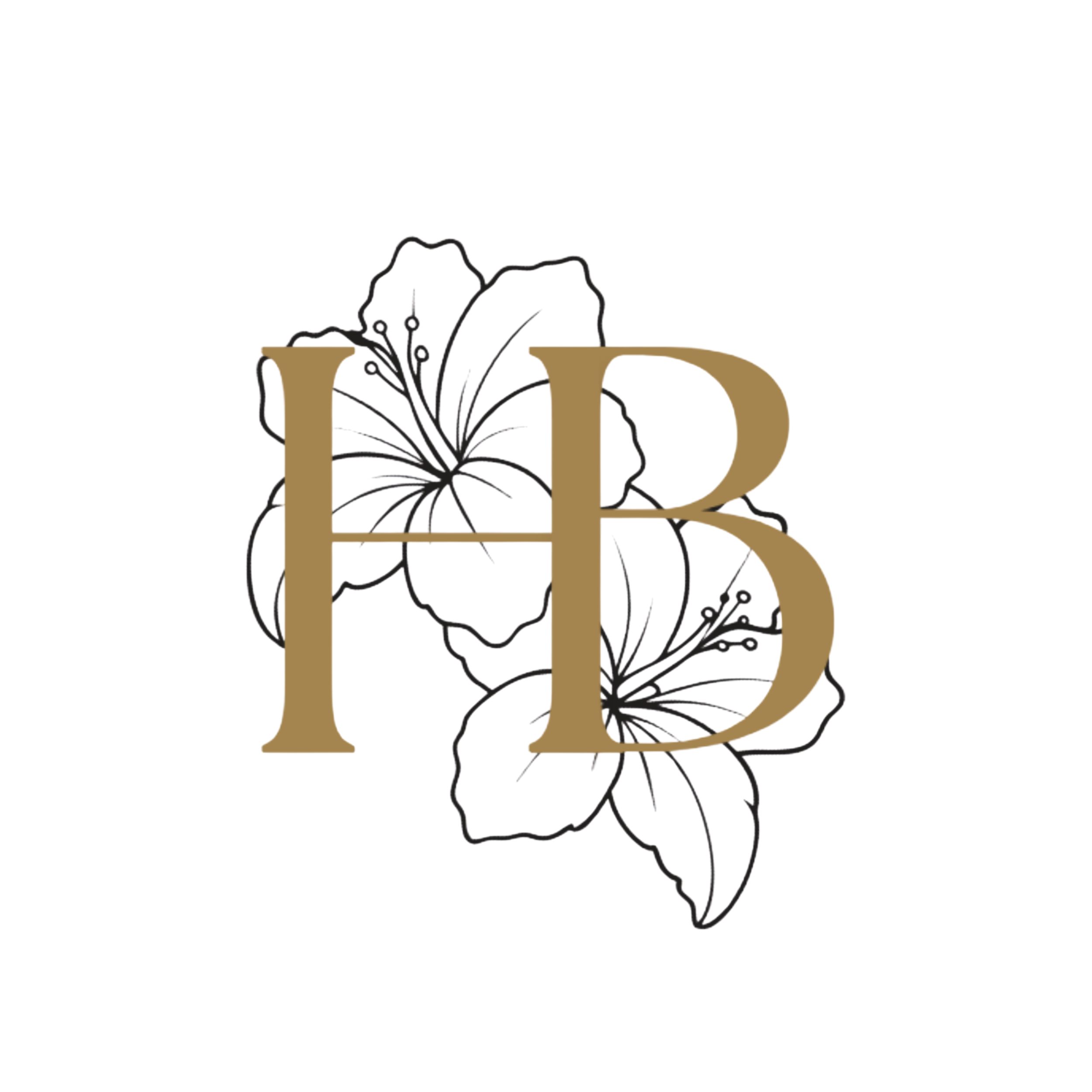A decorative logo featuring the letters 'L' and 'D' in gold, intertwined with black lines forming floral and botanical patterns.