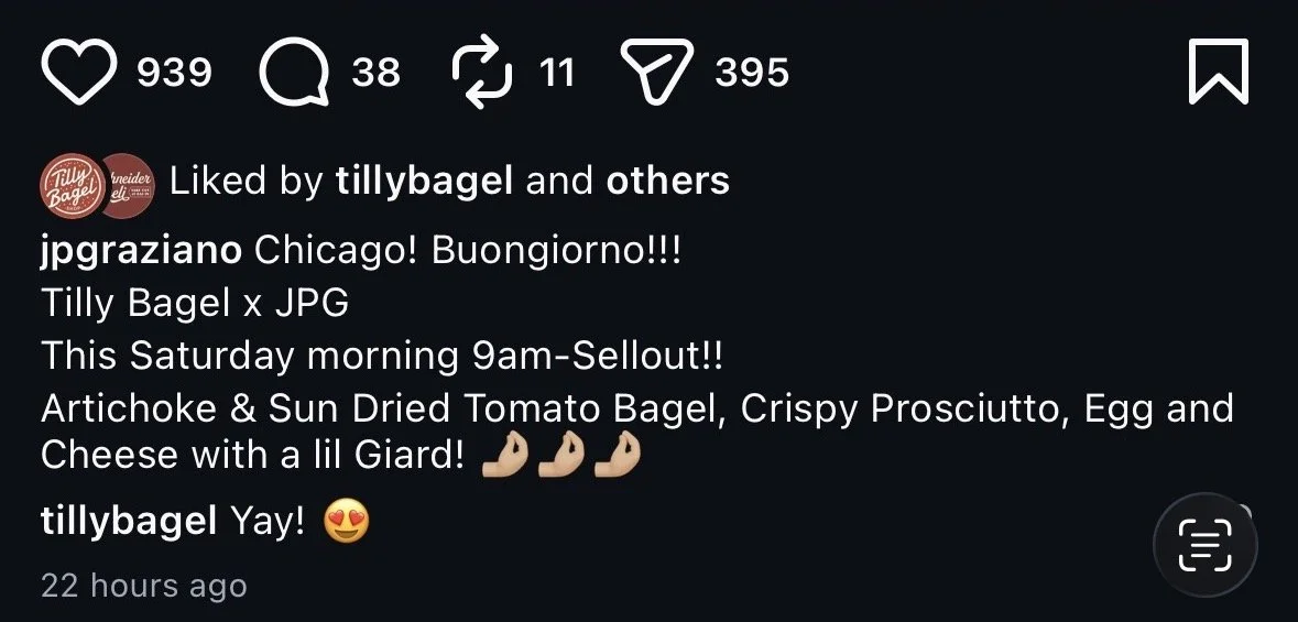 JP Grazianos x Tilly Bagel (Copy)