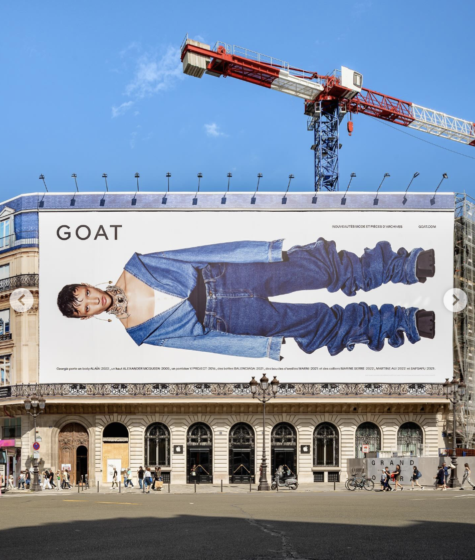 Georgia Palmer for GOAT Brand Campaign, photographed by Ilya Lipkin and styled by Ai Kamoshita. Production by JCline.