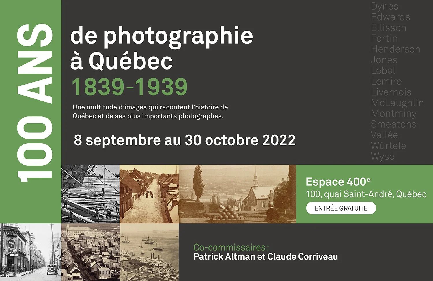 100 ANS DE PHOTOGRAPHIE À QUÉBEC
