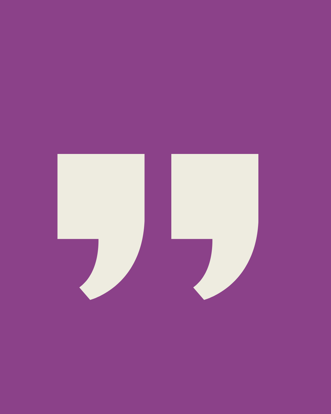 Closing quotation mark.