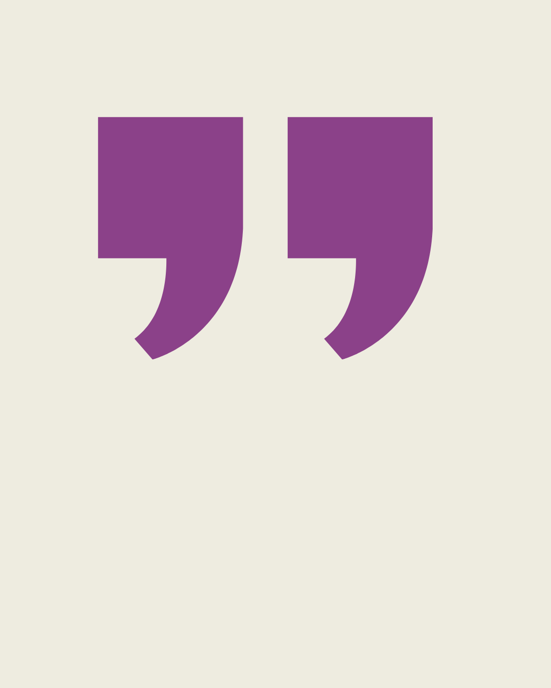 Closing quotation mark.