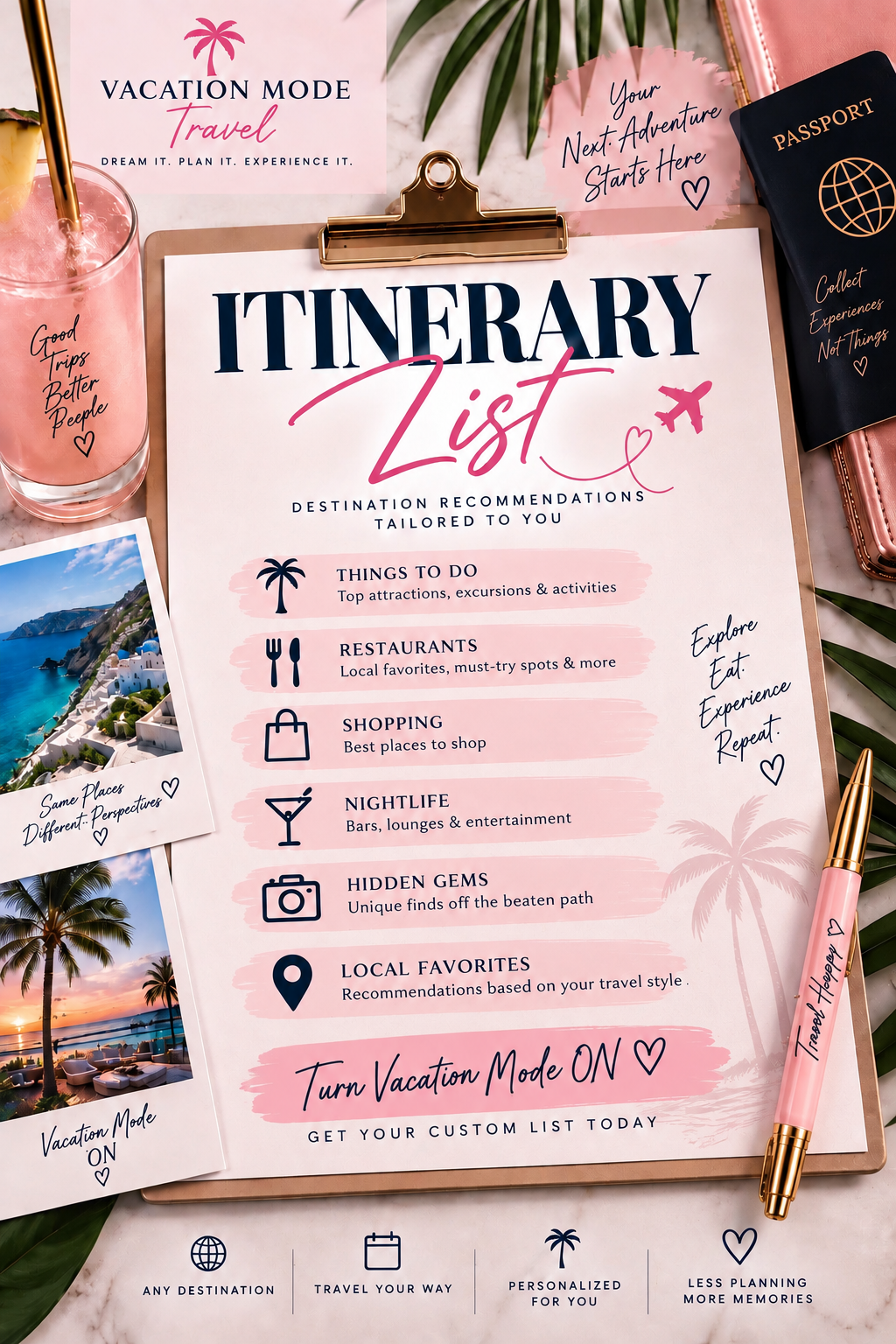 Itinerary List Only