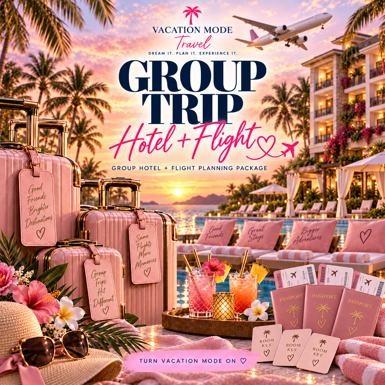 Group Travel - Flight + Hotel/Resort