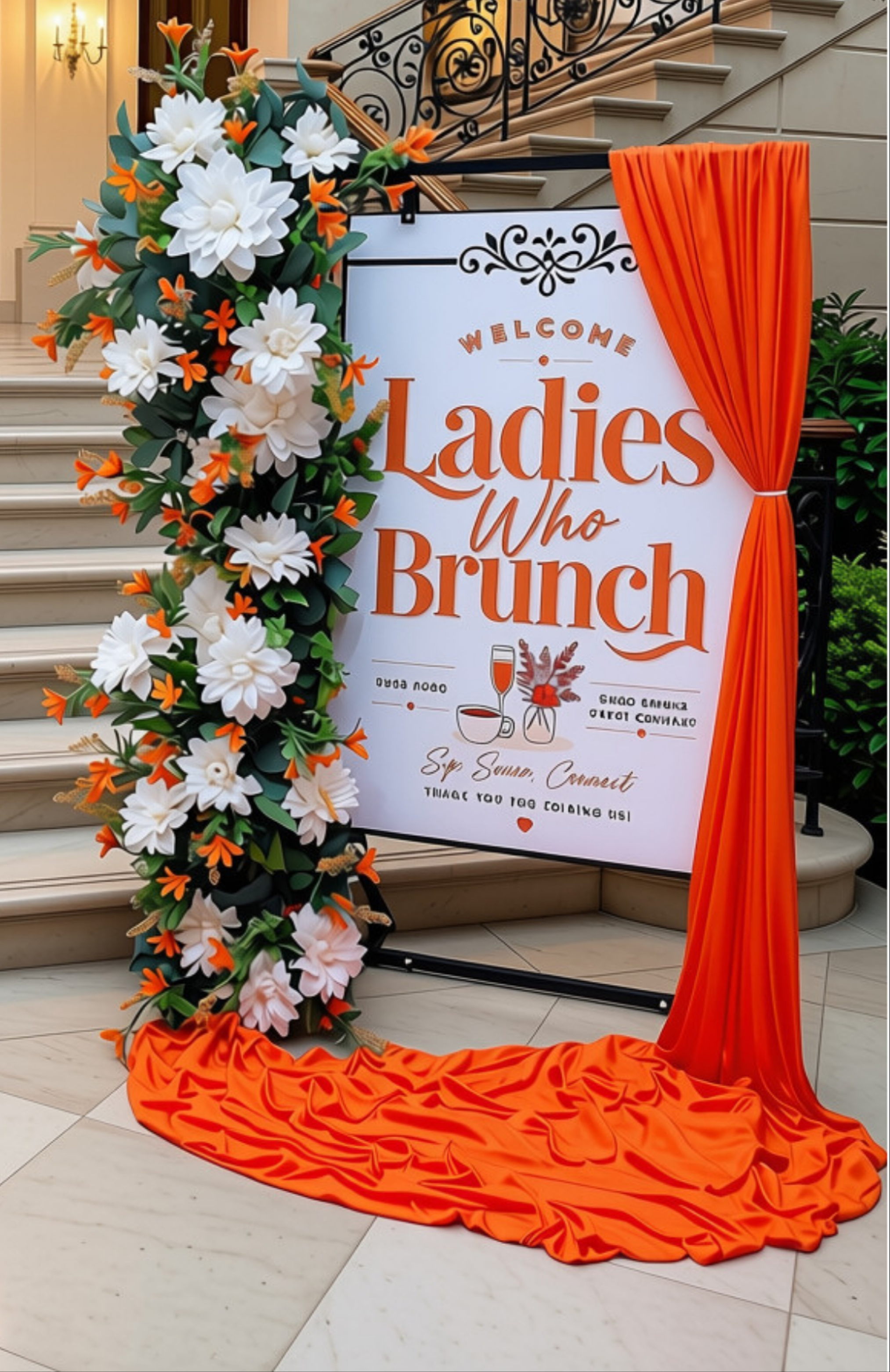 Ladies Who Brunch, celebrating good vibes, great company, and beautifully curated decor.