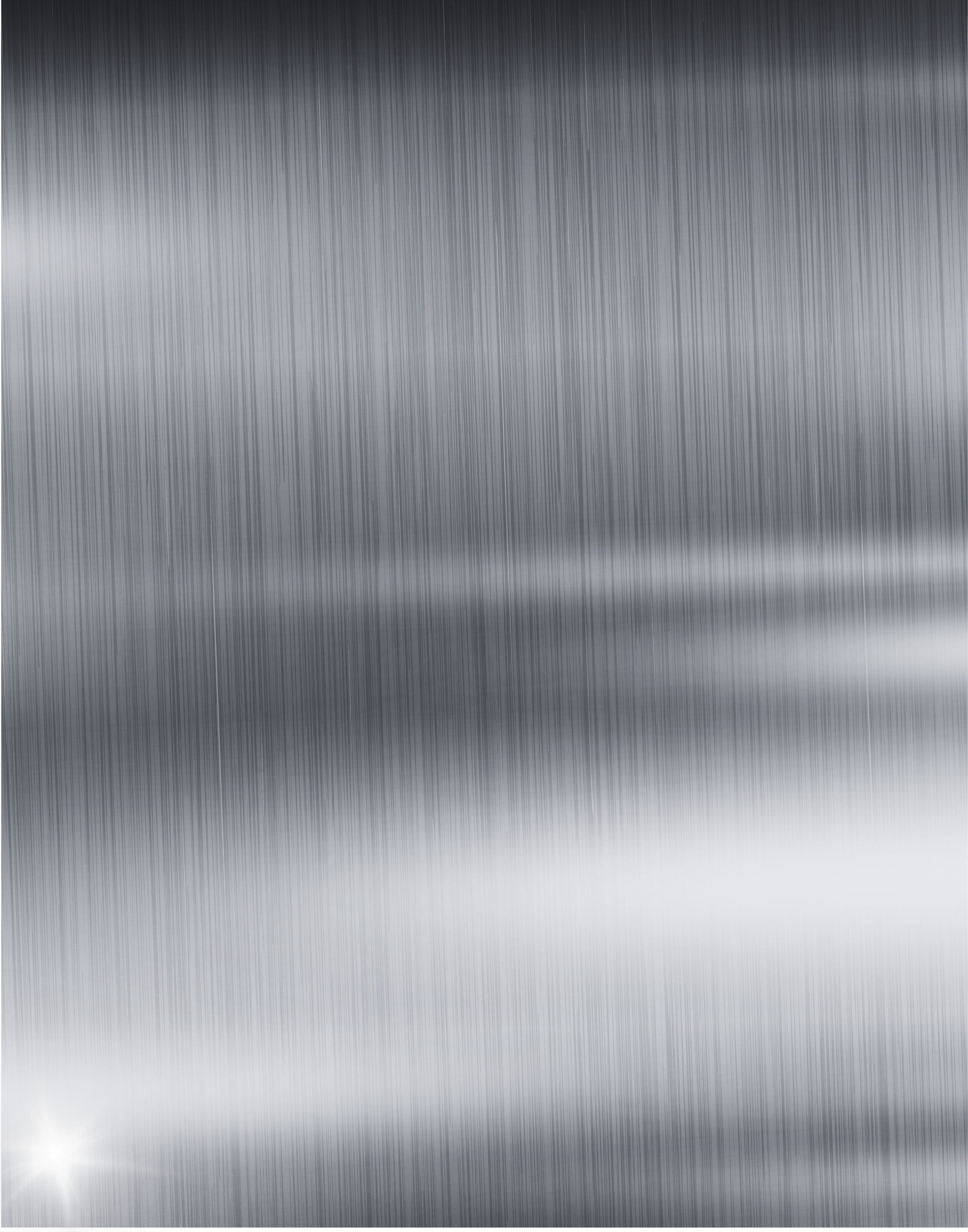 A close-up view of a metallic surface with fine vertical brushed texture, reflecting light with a glossy finish.