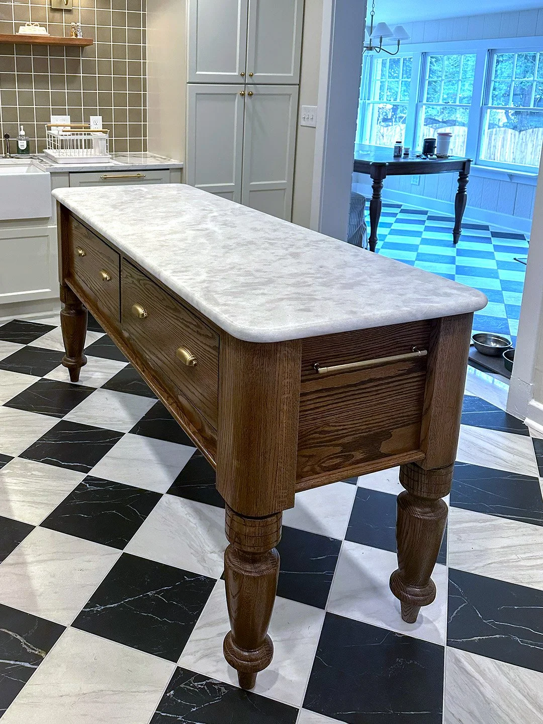 Custom Built Kitchen Dairy Table // Residential Woodwork