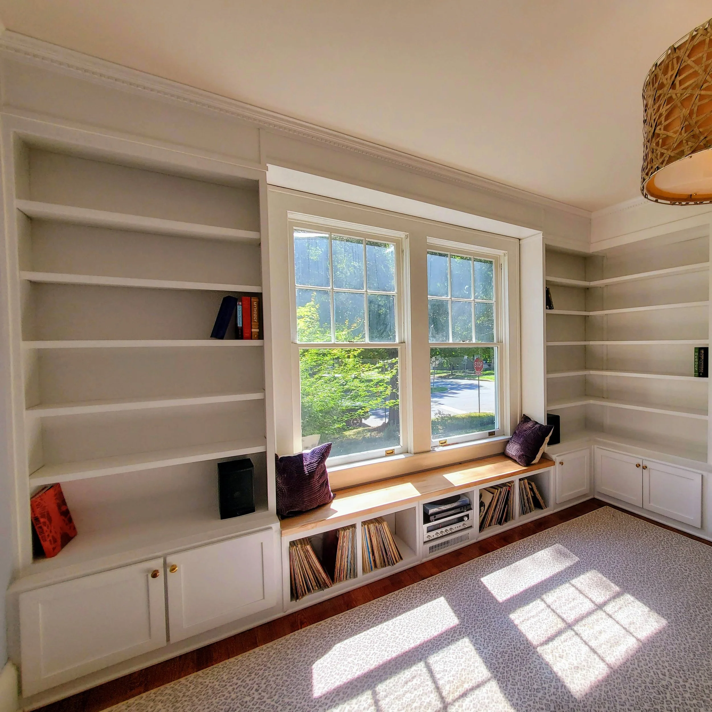 Custom Living Room Library // Residential Woodwork