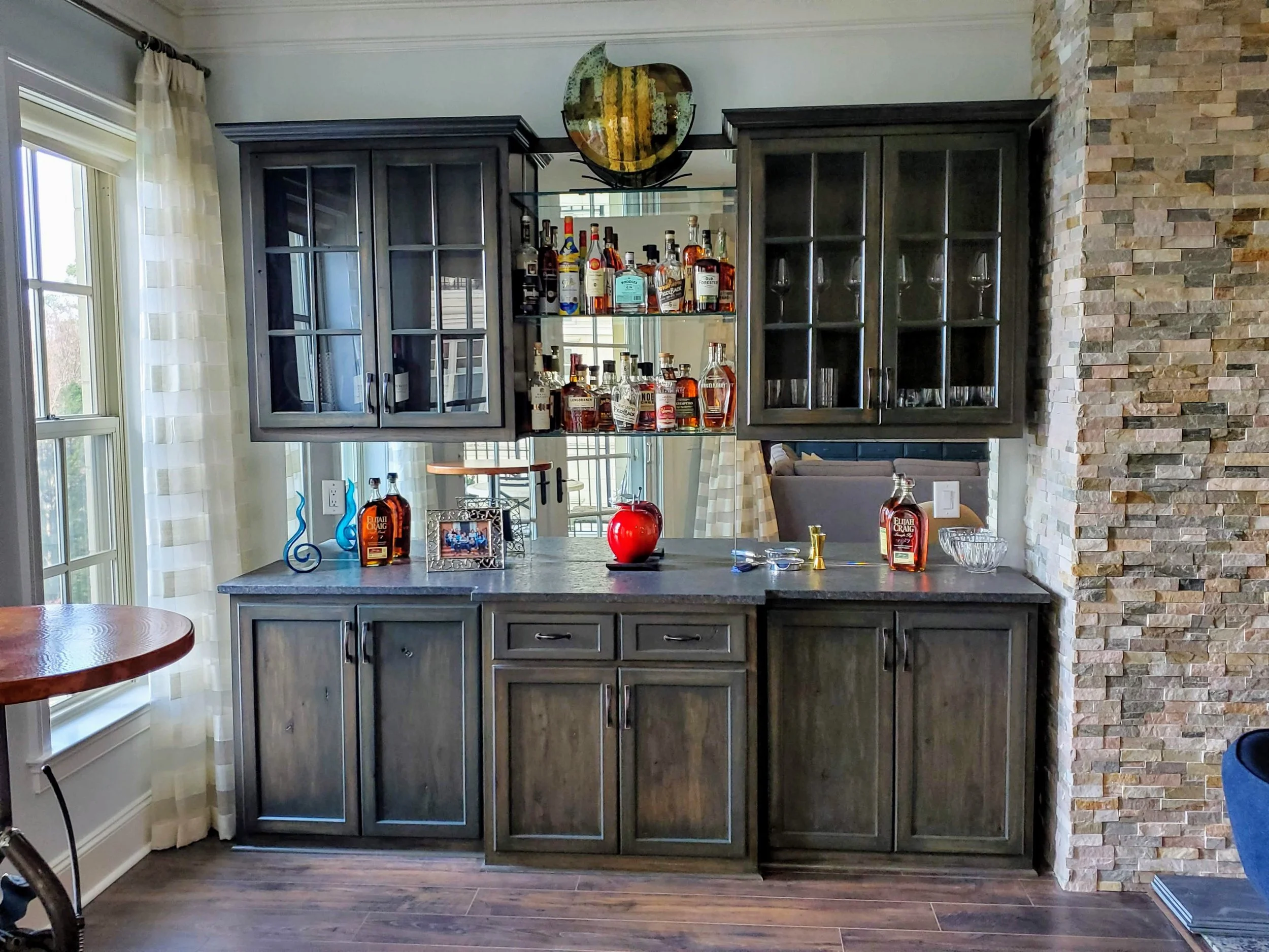 Home Bar Cabinets // Residential Woodwork