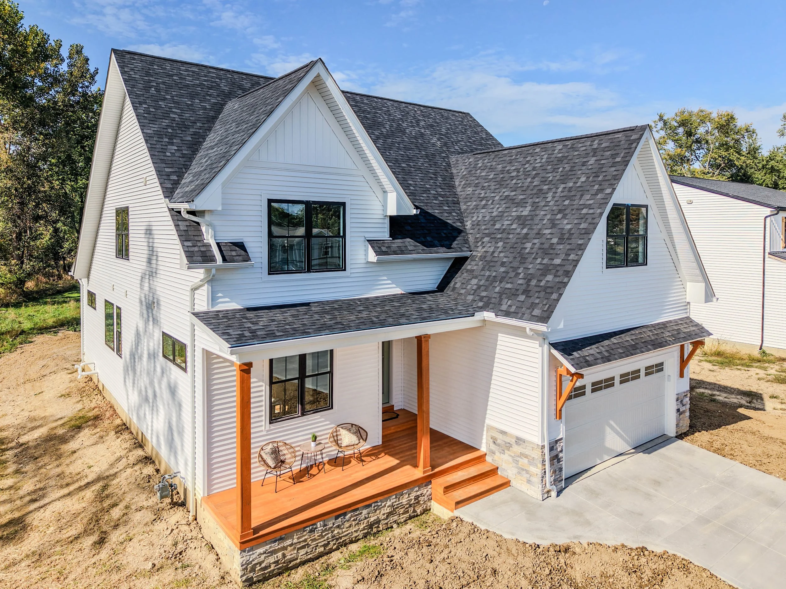 front of modern farmhouse 1099 wadsworth road, medina, ohio