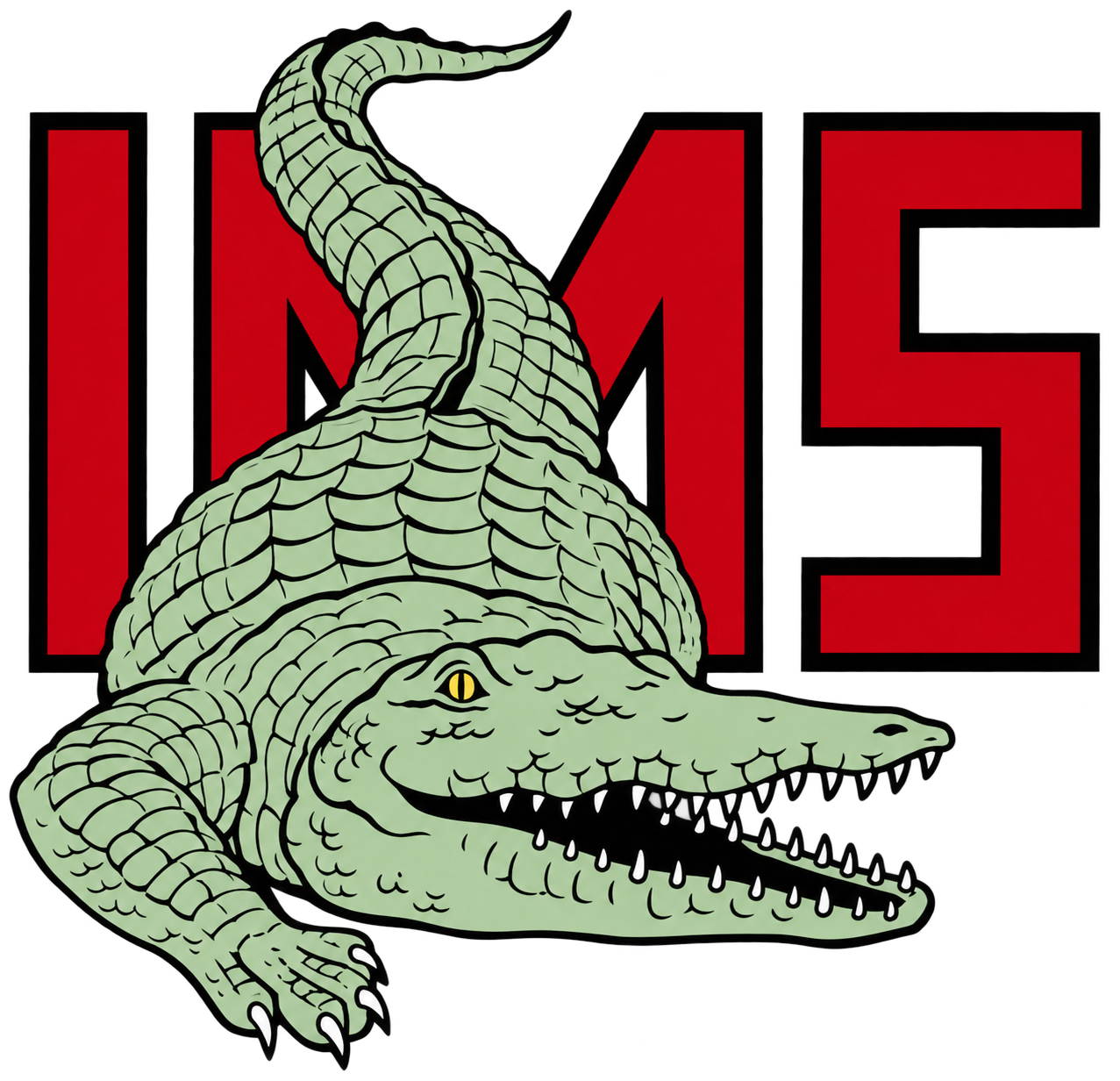 Islander Middle School IMS Gators logo