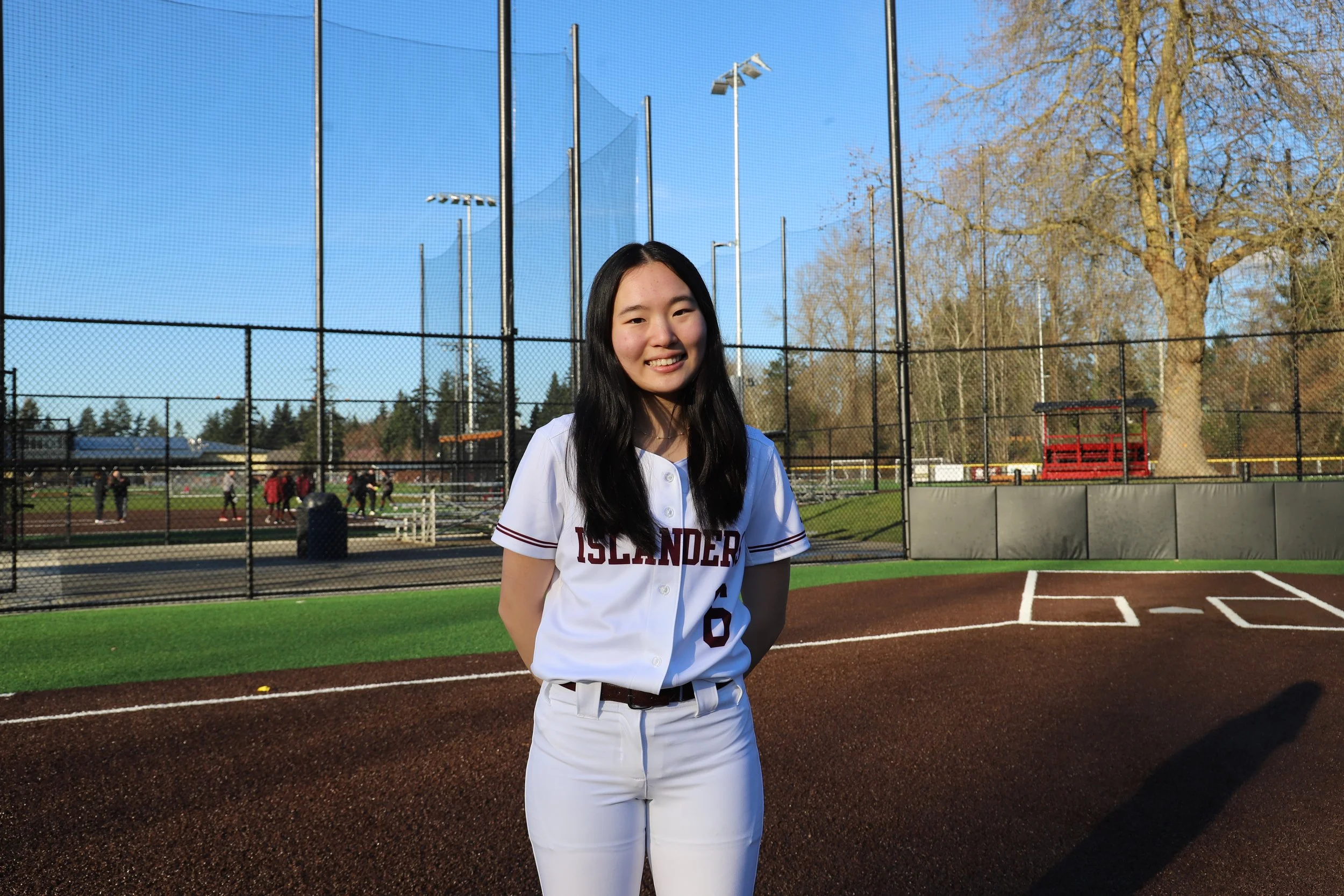 Hannah Zhou, 2024 MIHS varsity softball player