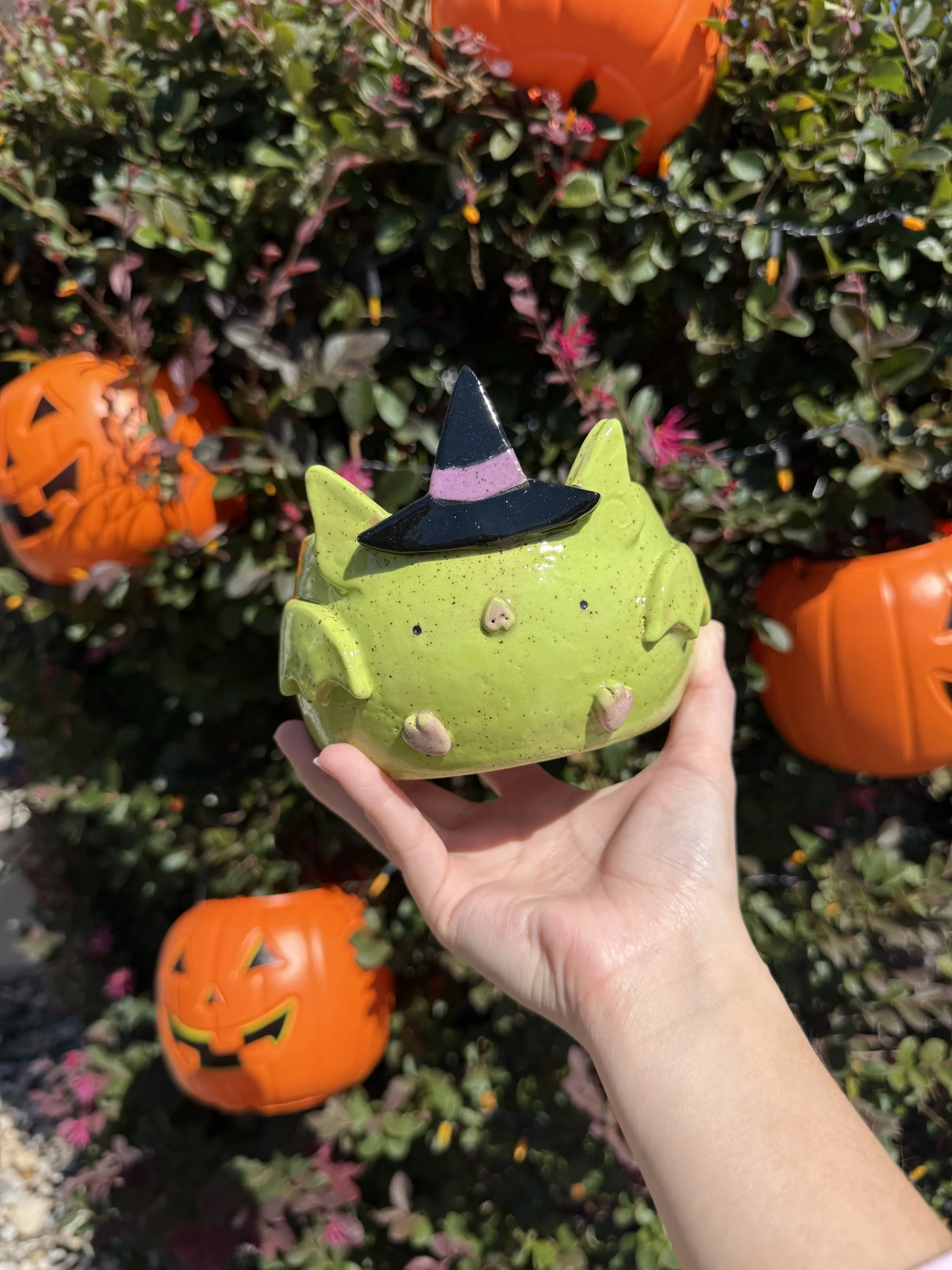Witch Bat Candy Bowl #1
