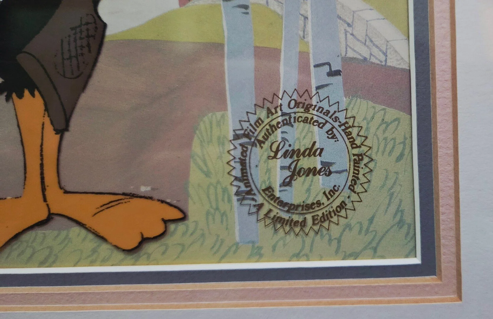 Warner Bros. 1986 copyright marking detail