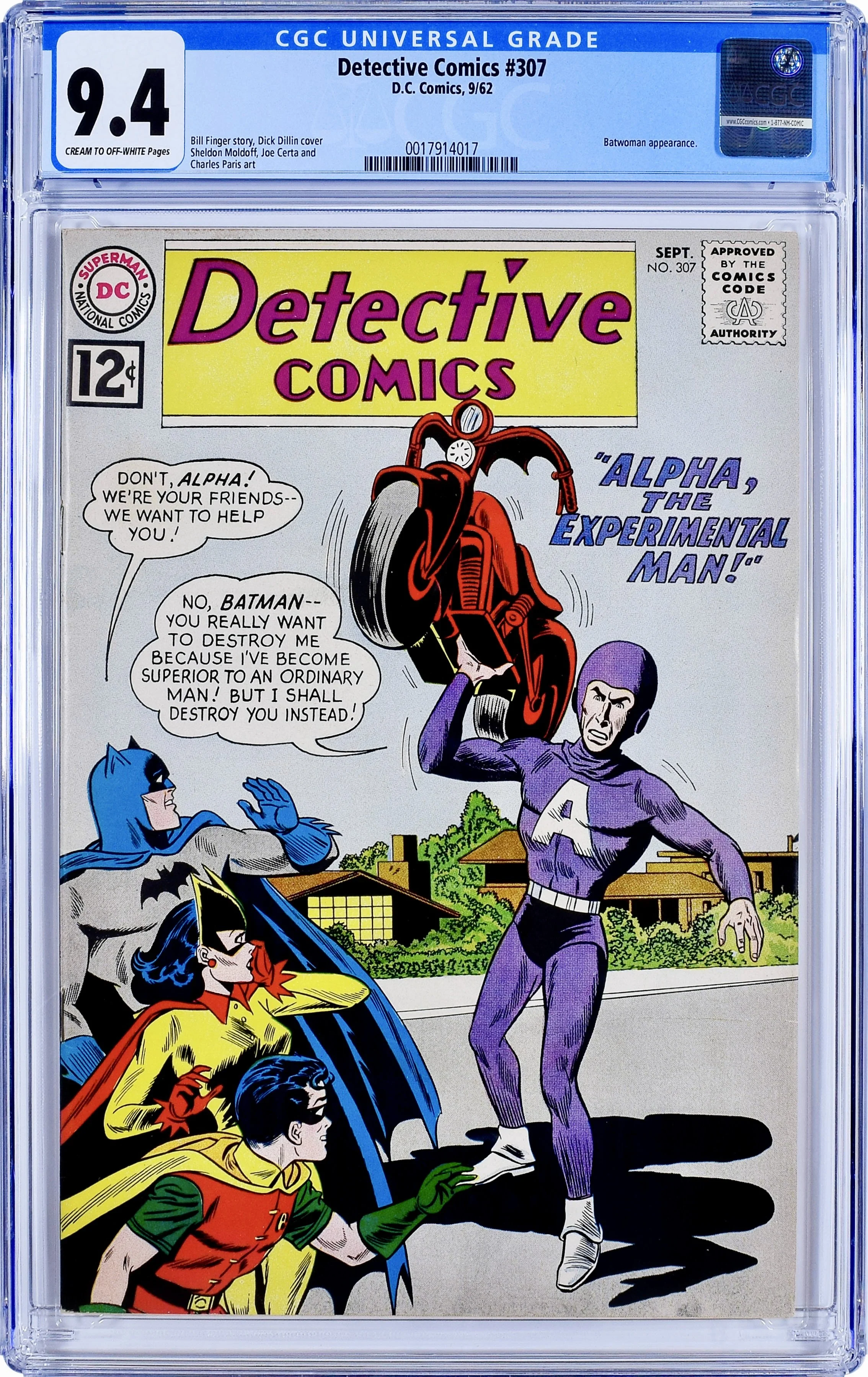 Detective Comics #307 CGC 9.4 Classic Silver Age Batman 1962