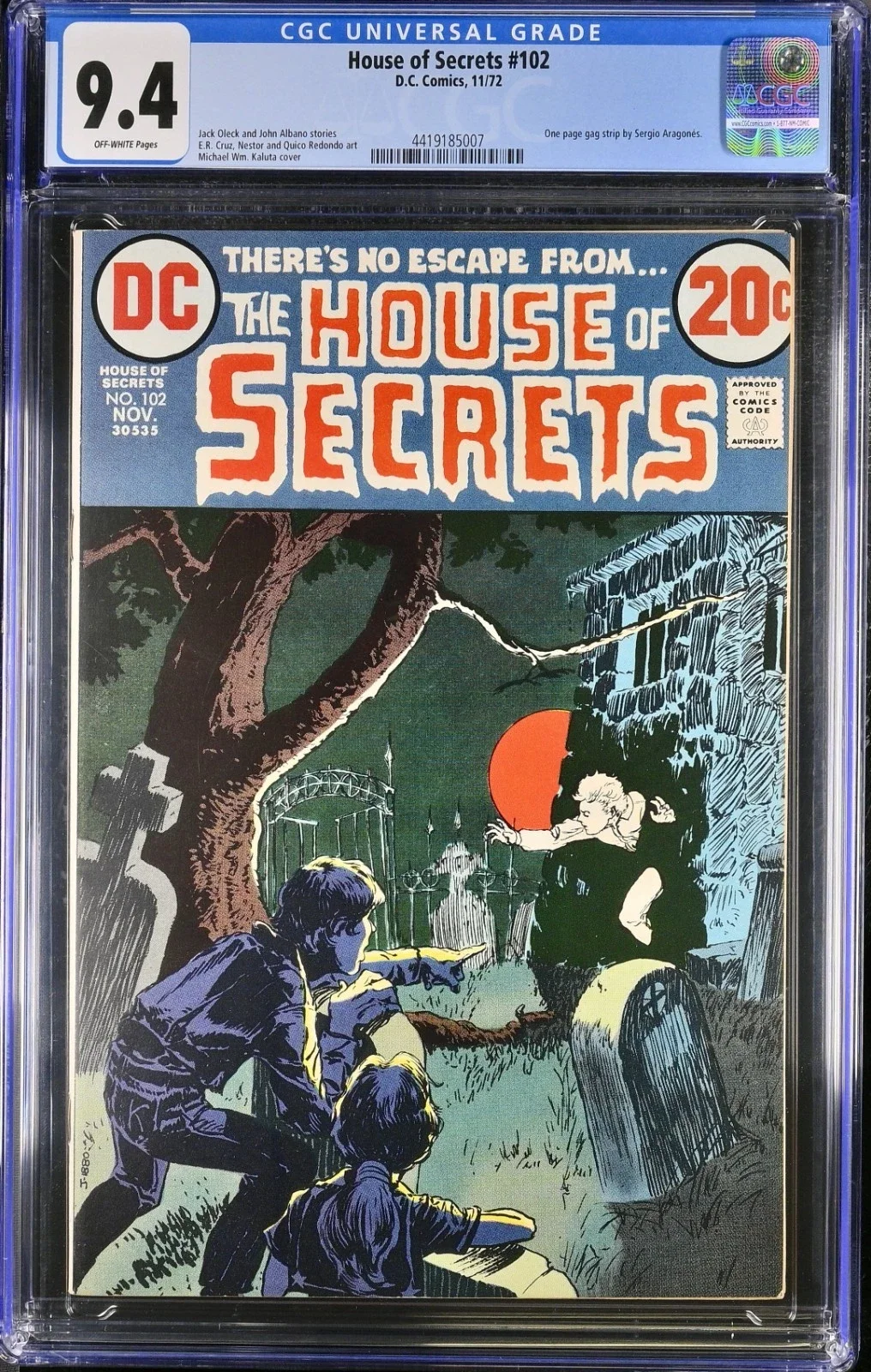 House of Secrets #102 - DC Comics 1972 CGC 9.4