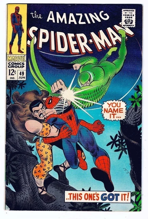 Amazing Spider-Man #49 raw copy, seller-estimated VF/NM 9.0, actual photo