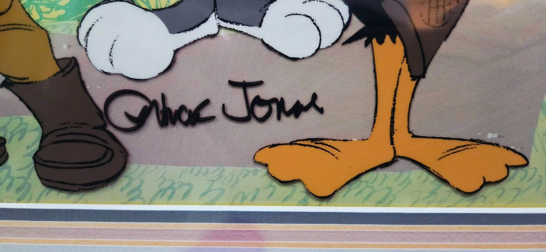 Edition 51 of 200 and Chuck Jones inscription detail