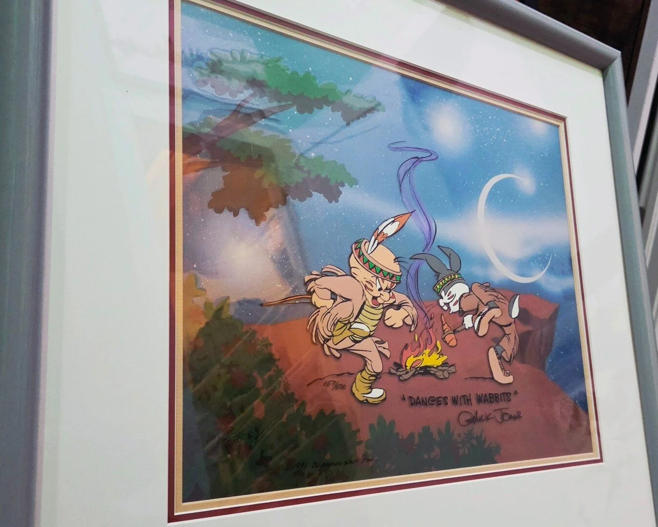 Dances with Wabbits rabbit characters and campfire detail