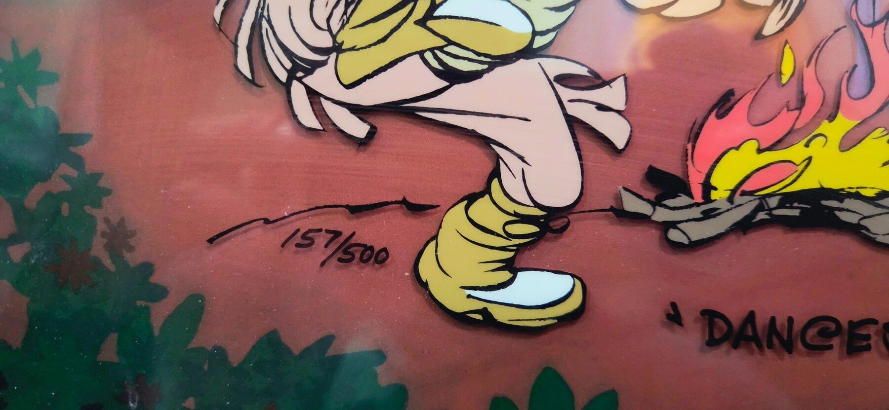 Dances with Wabbits Chuck Jones inscription detail